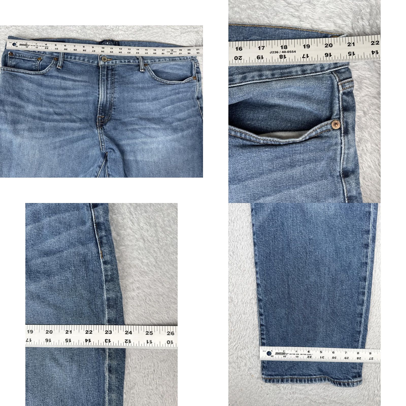 Lucky Brand Lucky Brand 363 Vintage Straight Jeans Mens 40x30 Medium Wash Denim Stretch 5-Pocket - Blue (Regular) Size US 40 / EU 56 - 9 Thumbnail