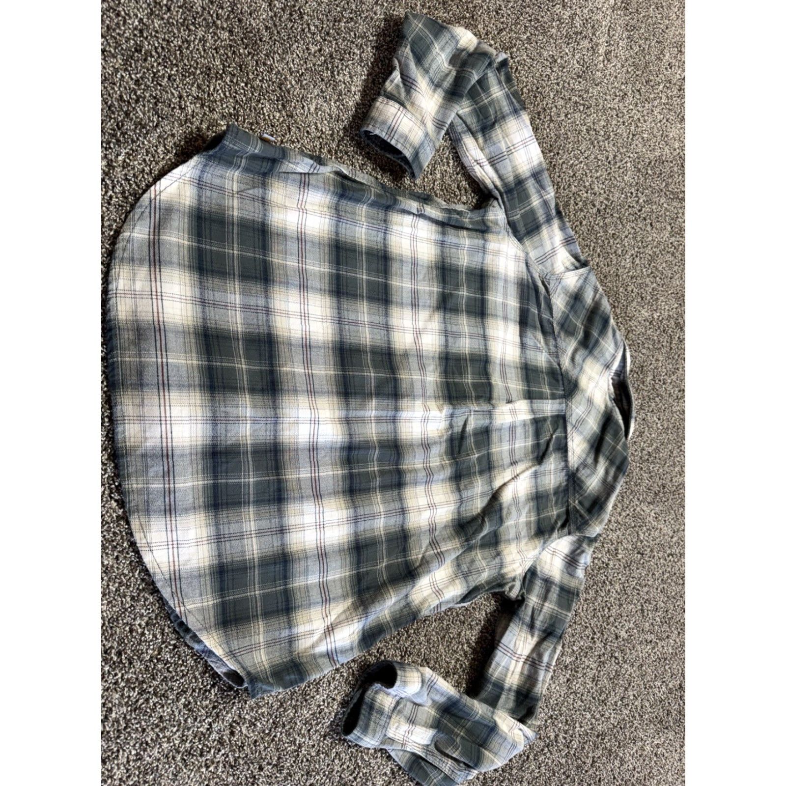 Carhartt Carhartt Light Flannel Women's Shirt XL 16-18 Plaid Long Sleeve Button Up Size XL / US 12-14 / IT 48-50 - 7 Thumbnail