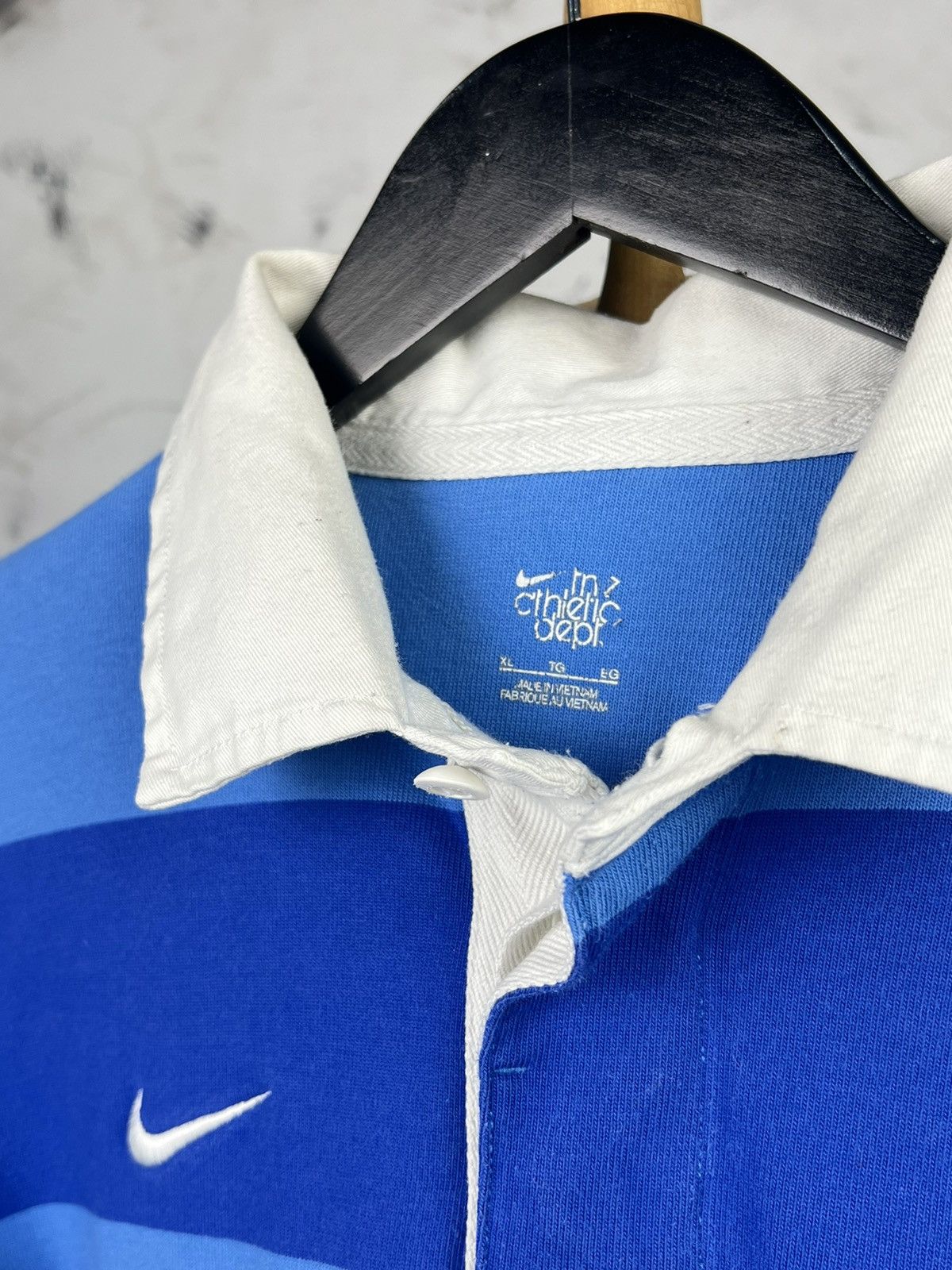 Nike Vintage Nike Long Sleeve Polo Rugby Shirt Size L - XL Size US XL / EU 56 / 4 - 5 Thumbnail