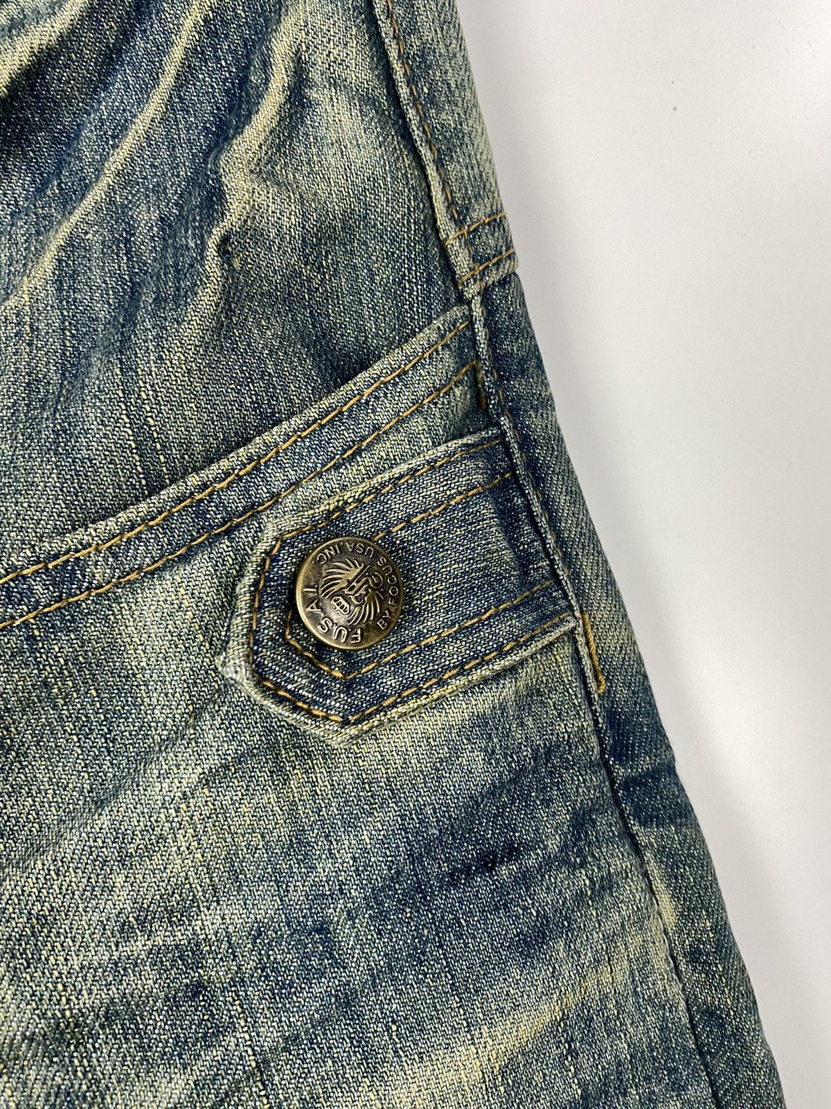Japanese Brand × Vintage Vintage Fusai Denim Distressed Flared Size US 34 / EU 50 - 10 Thumbnail