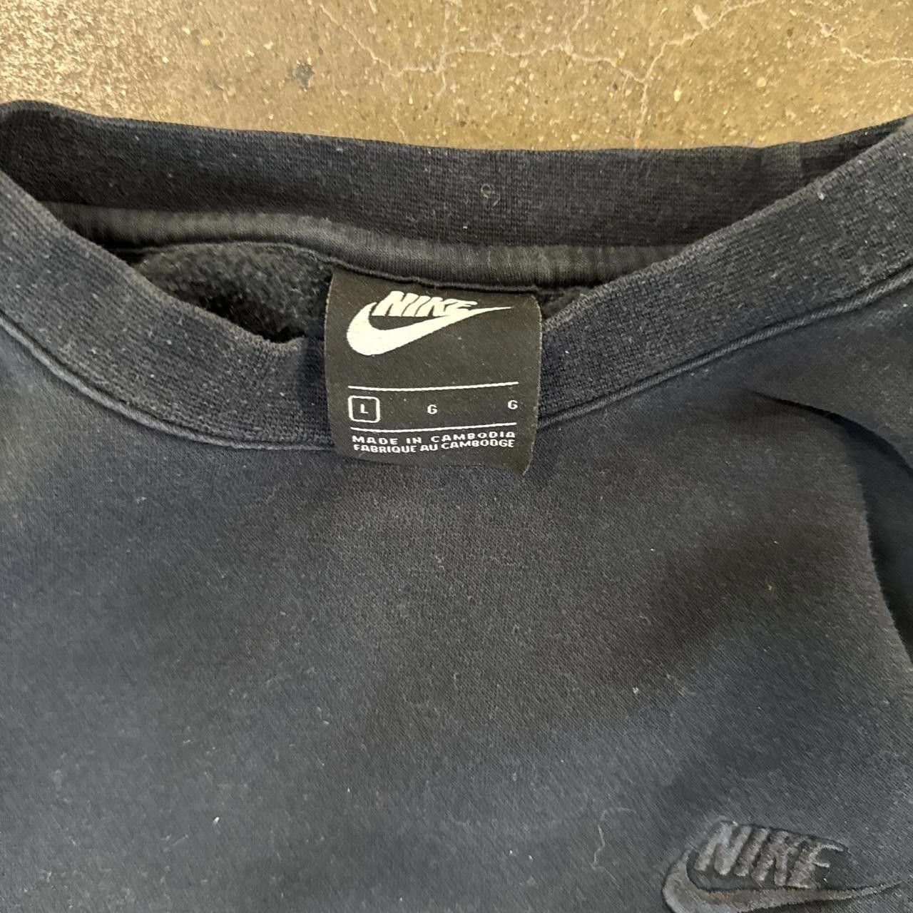 Nike Nike black crewneck sweatshirt with embroidered swoosh Size US L / EU 52-54 / 3 - 2 Thumbnail