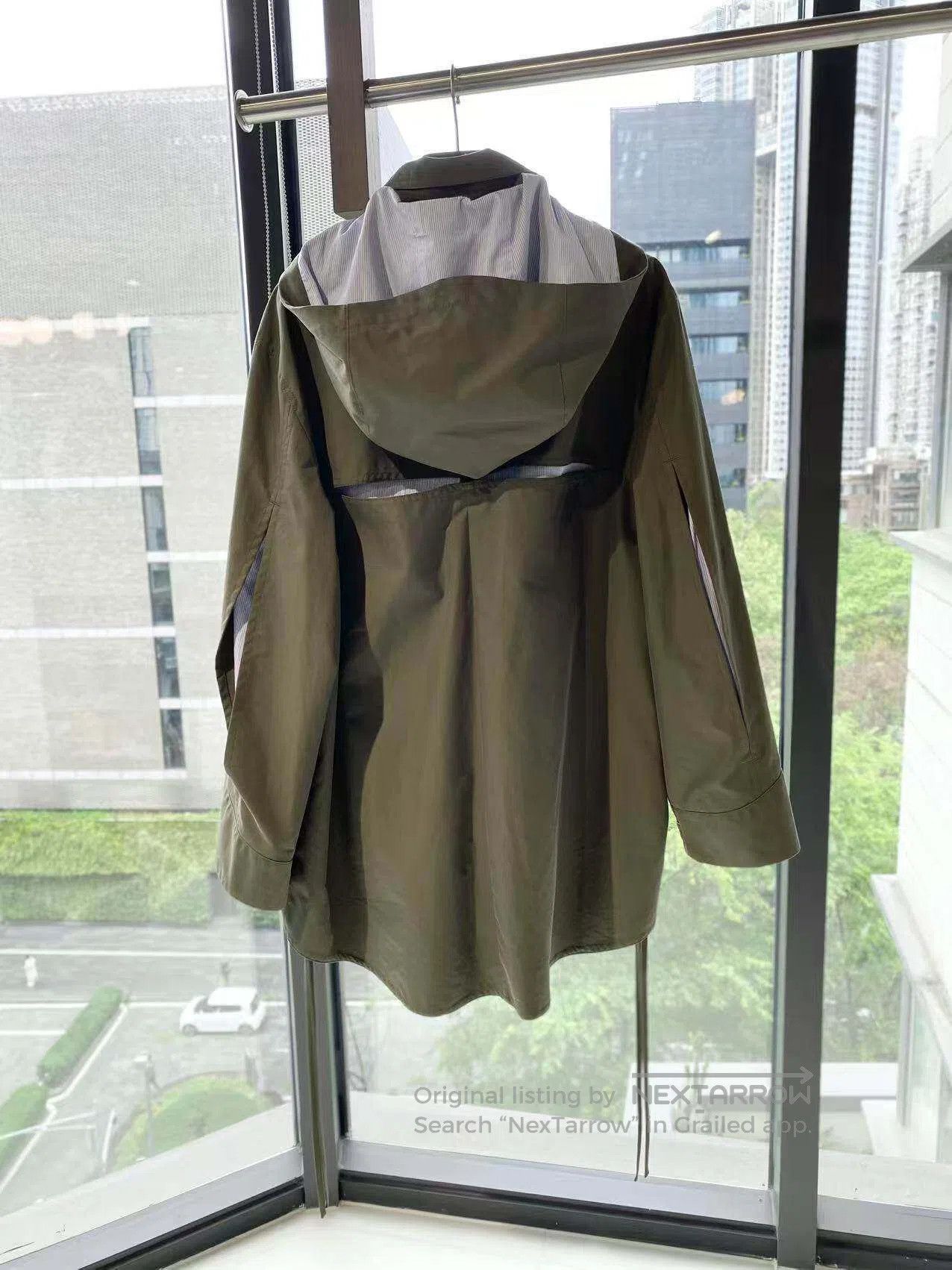 Loewe Loewe Leather brand logo hooded trench coat| Size XS / US 0-2 / IT 36-38 - 3 Thumbnail