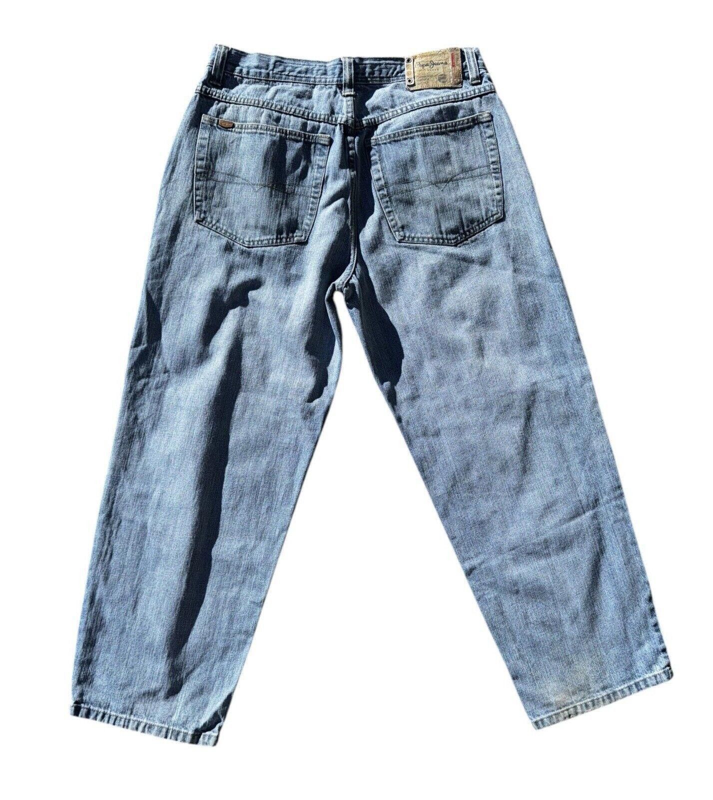 Pepe Jeans Vintage Pepe Jeans Y2K Baggy Skater Wide Leg Jeans 36x30 Size US 36 / EU 52 - 2 Thumbnail