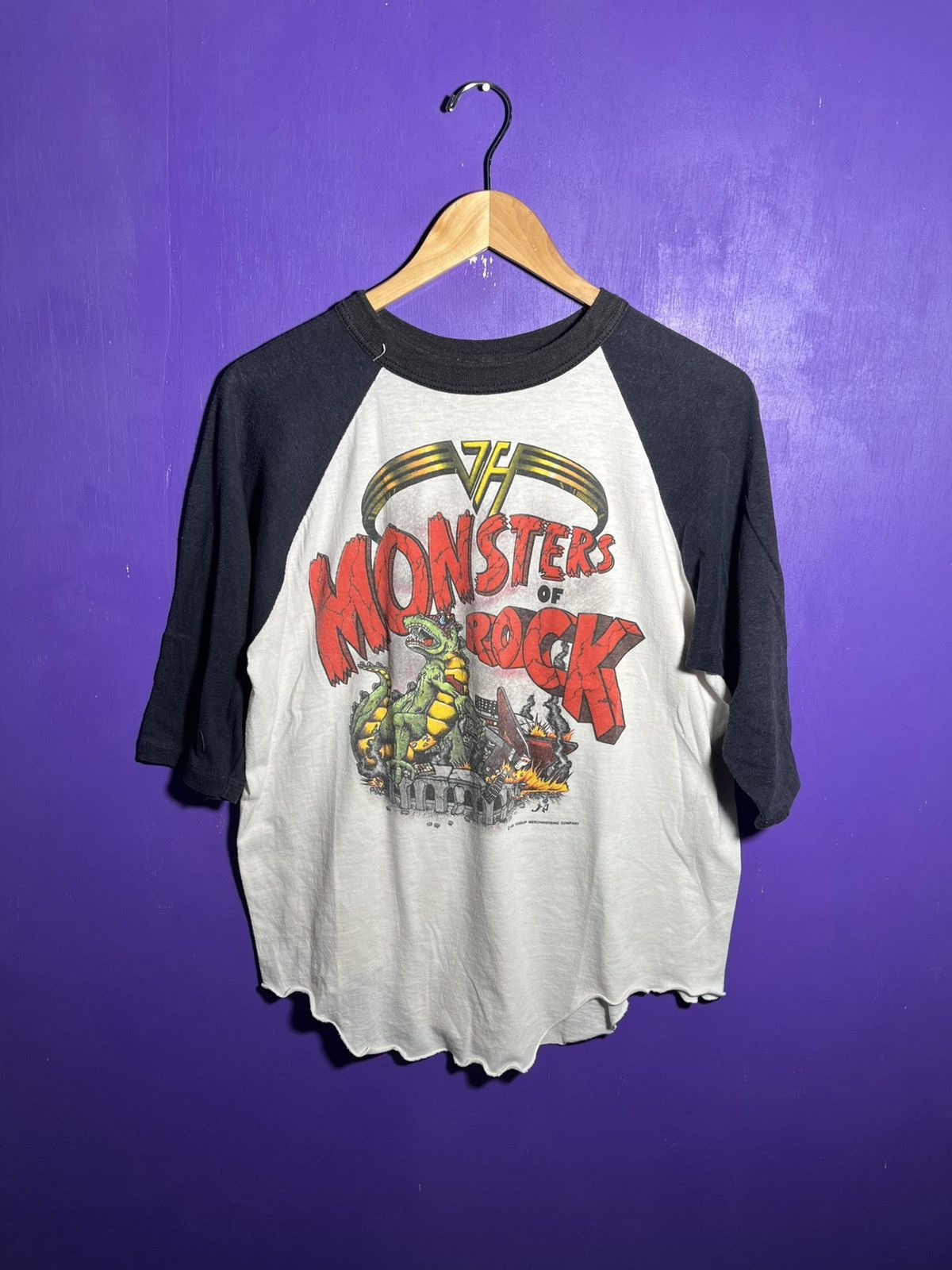 Band Tees × Tour Tee × Vintage Vintage 1988 Van Halen monsters of 