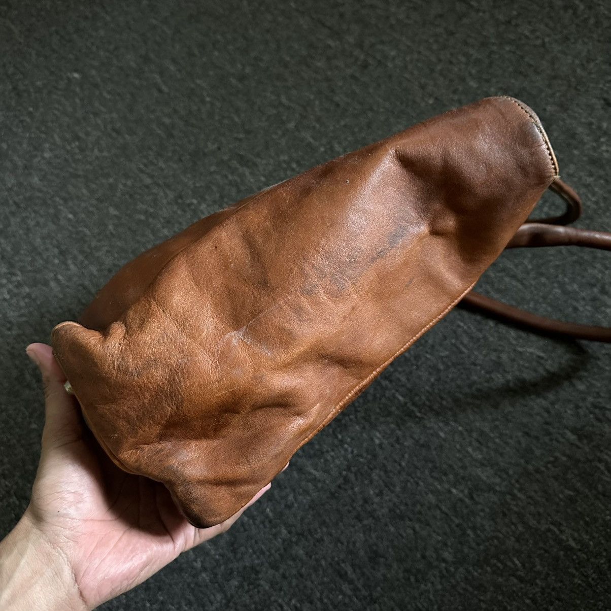 Genuine Leather FULL LEATHER PATINA TOTE BAG Size ONE SIZE - 7 Thumbnail