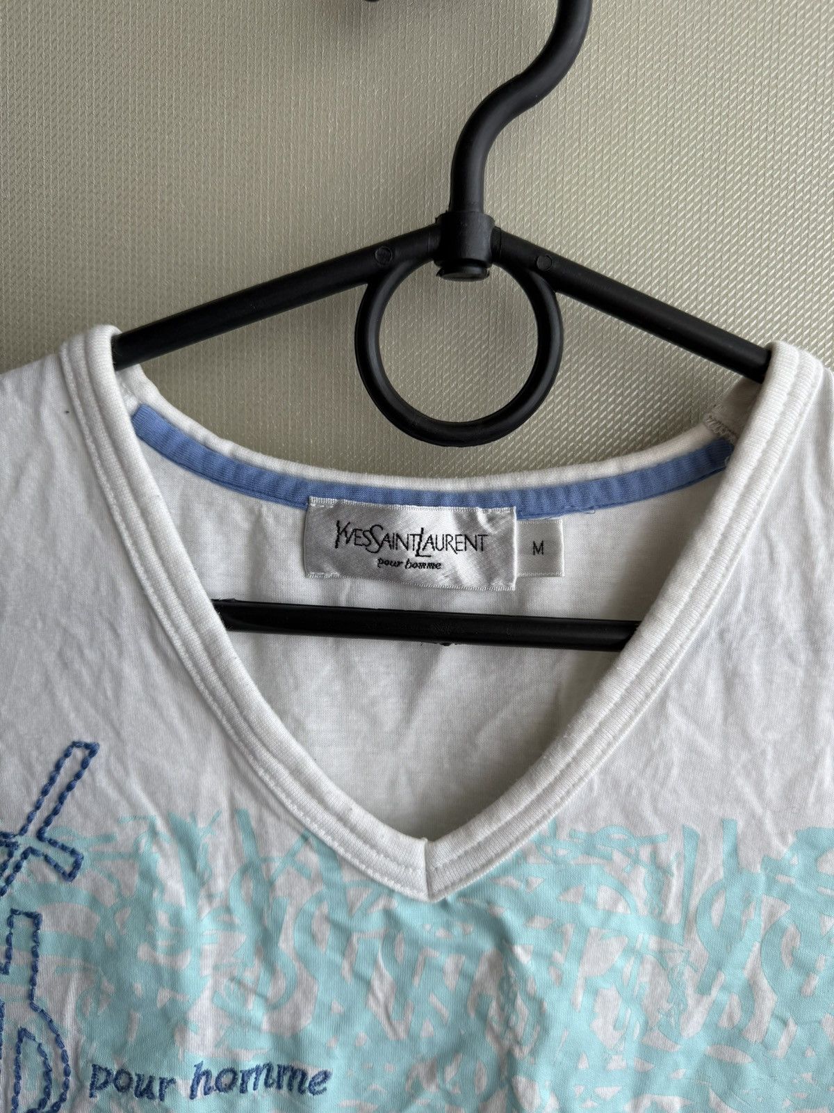 Yves Saint Laurent Vintage Yves Saint Laurent T Shirt Size US M / EU 48-50 / 2 - 2 Thumbnail