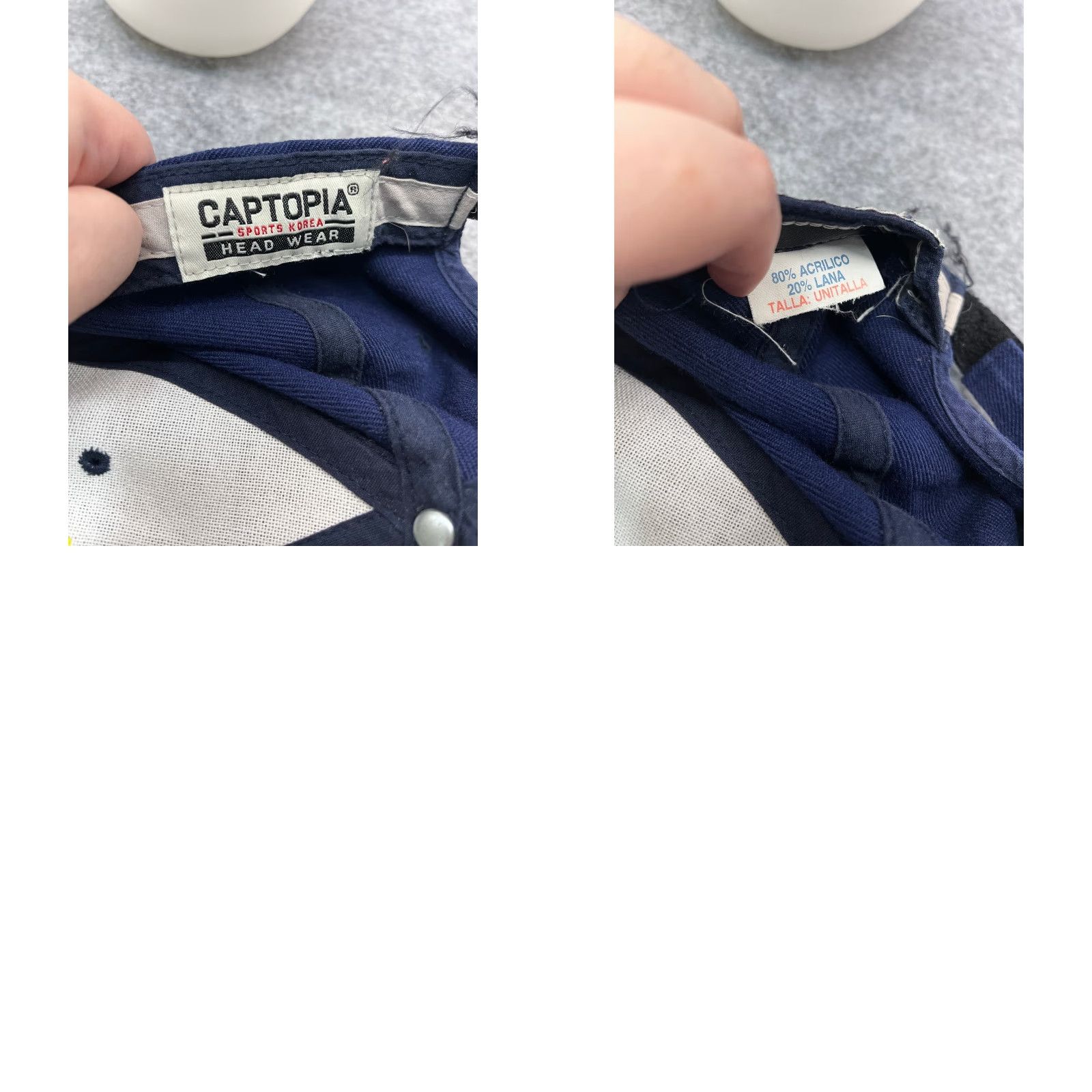 Vintage Captopia Hat Baseball Cap Adult One Size Blue Business Captopia Hat Baseball Cap Adults One Size Blue Cotton Acrylic Blend Beach Outdoor 90s N/A Size ONE SIZE - 9 Thumbnail