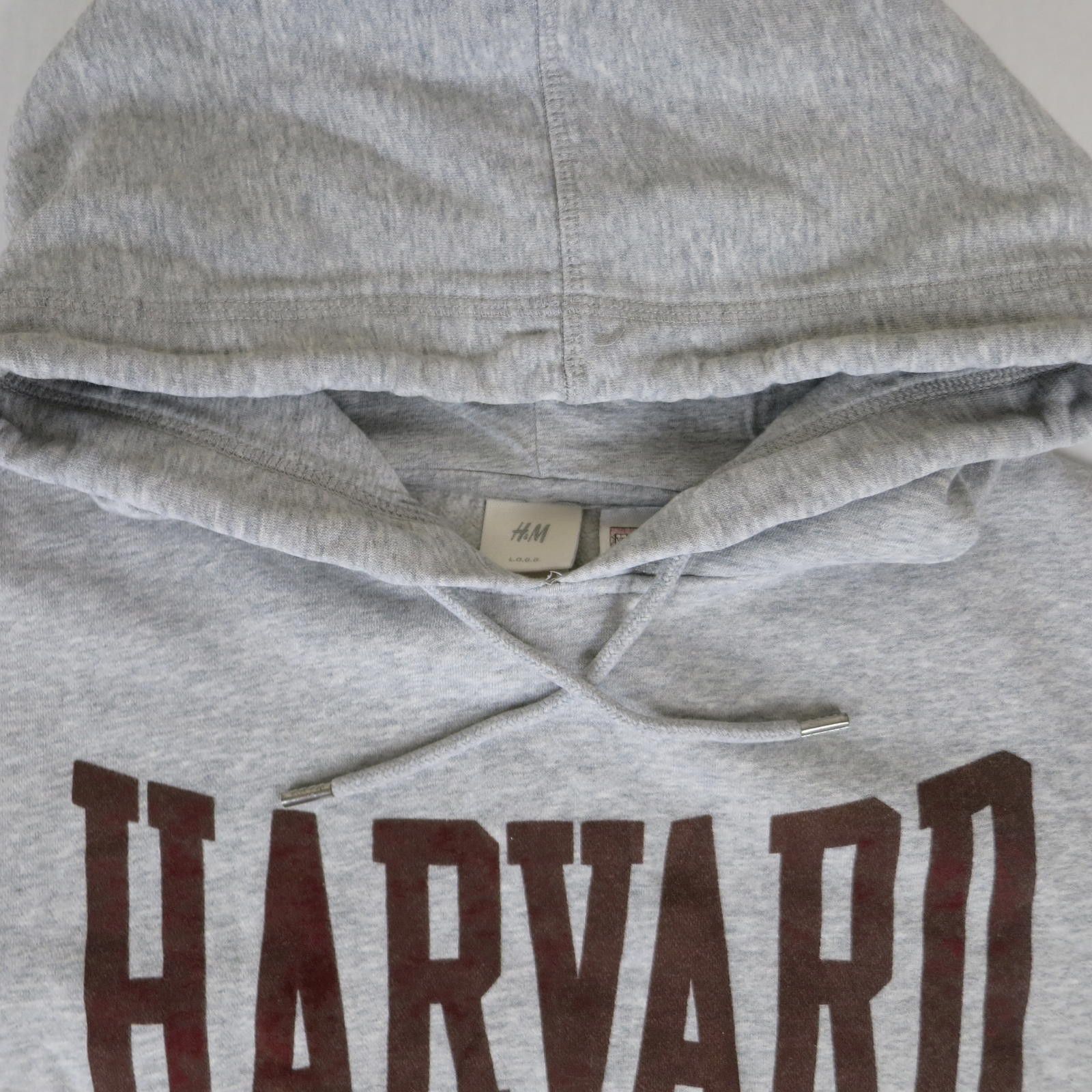 H&M Men's Medium H&M Harvard Gray Hoodie Sweatshirt Size US M / EU 48-50 / 2 - 2 Thumbnail