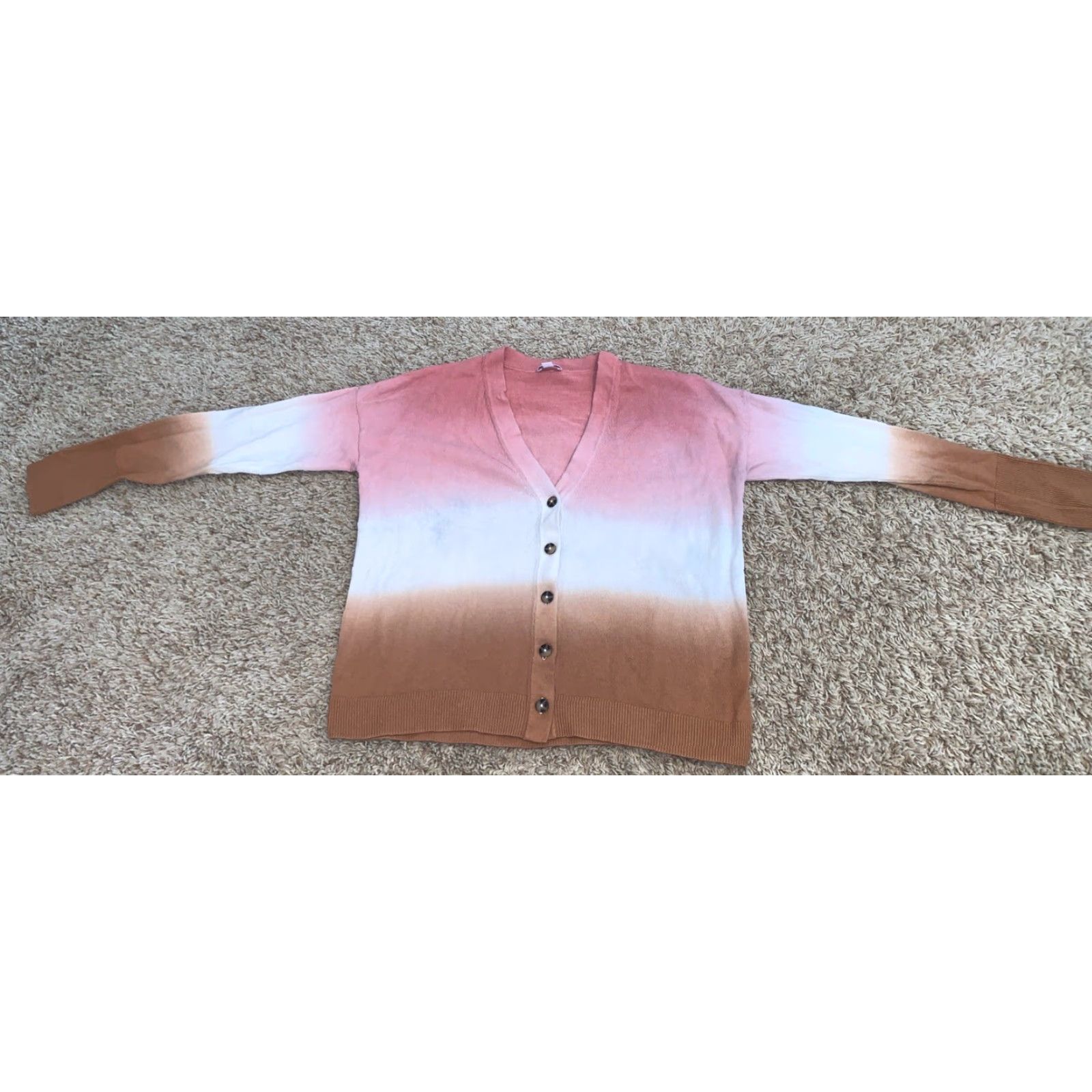 J. Jill J. Jill Cardigan Sweater XS V-Neck Button Knit Multicolor Adult Women Long Sleeve Fall Winter Spring 2022 Regular Size Size XS / US 0-2 / IT 36-38 - 2 Thumbnail