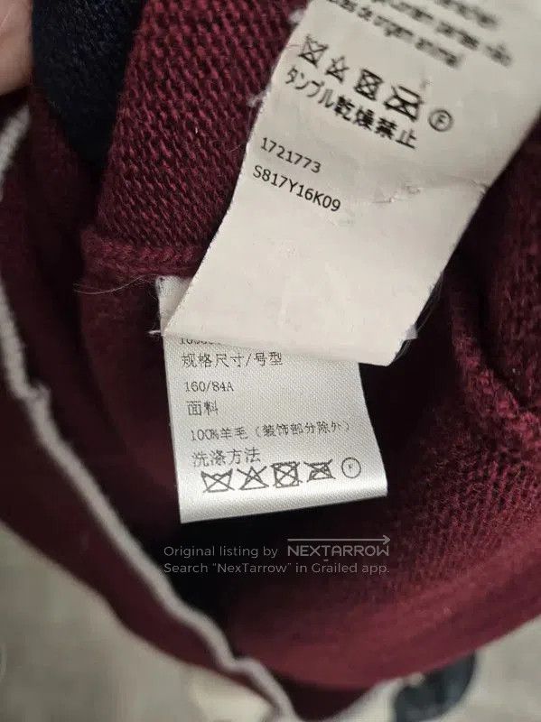 Loewe Loewe Elegant Wine Red Wool Cardigan . Size XXS / US 00 / IT 34 - 5 Thumbnail