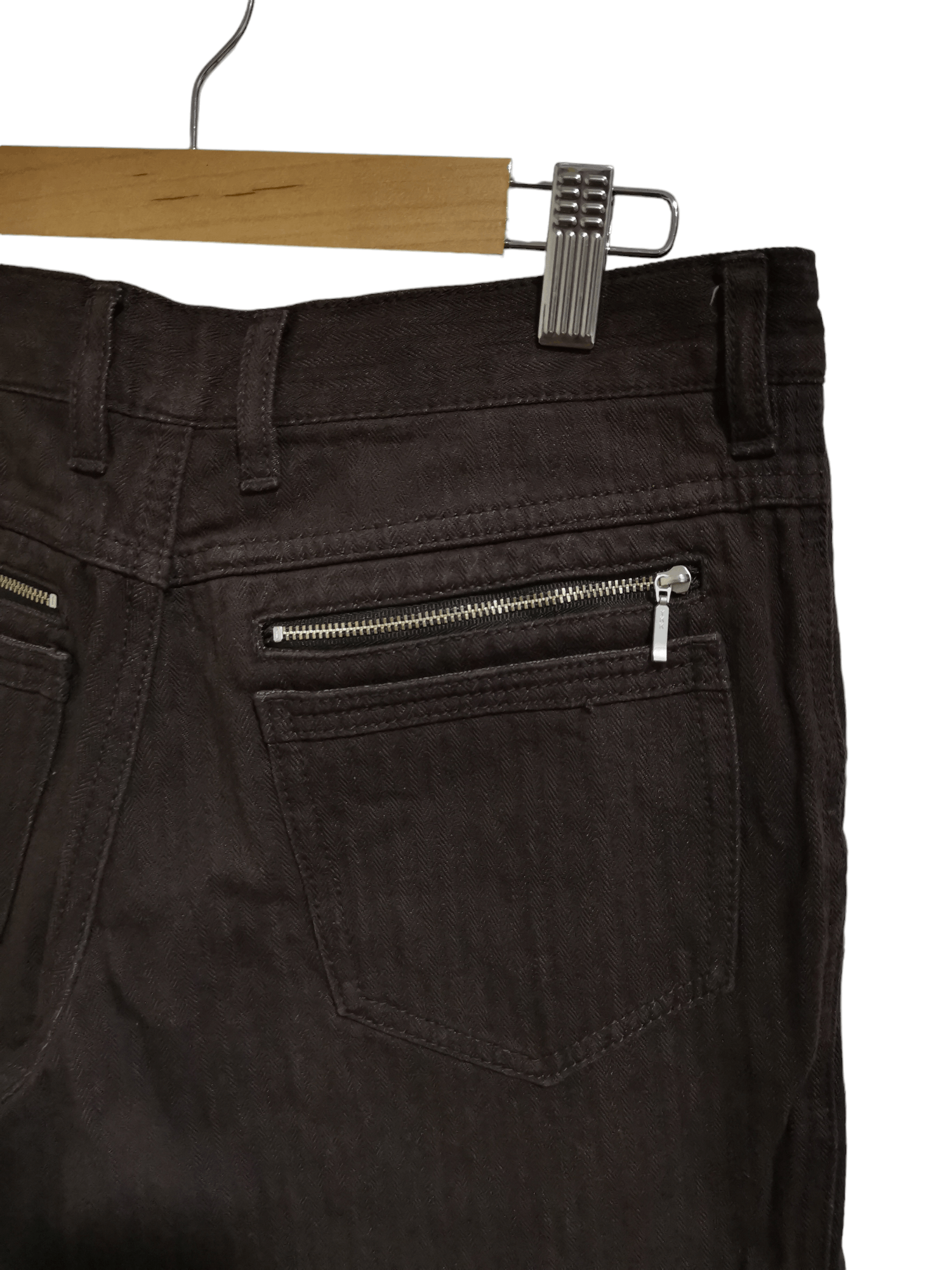 Japanese Brand × Jean × Vintage Flare Jeans Made In Japan BatsuStudioXST Hickory Stripe Size US 30 / EU 46 - 8 Thumbnail