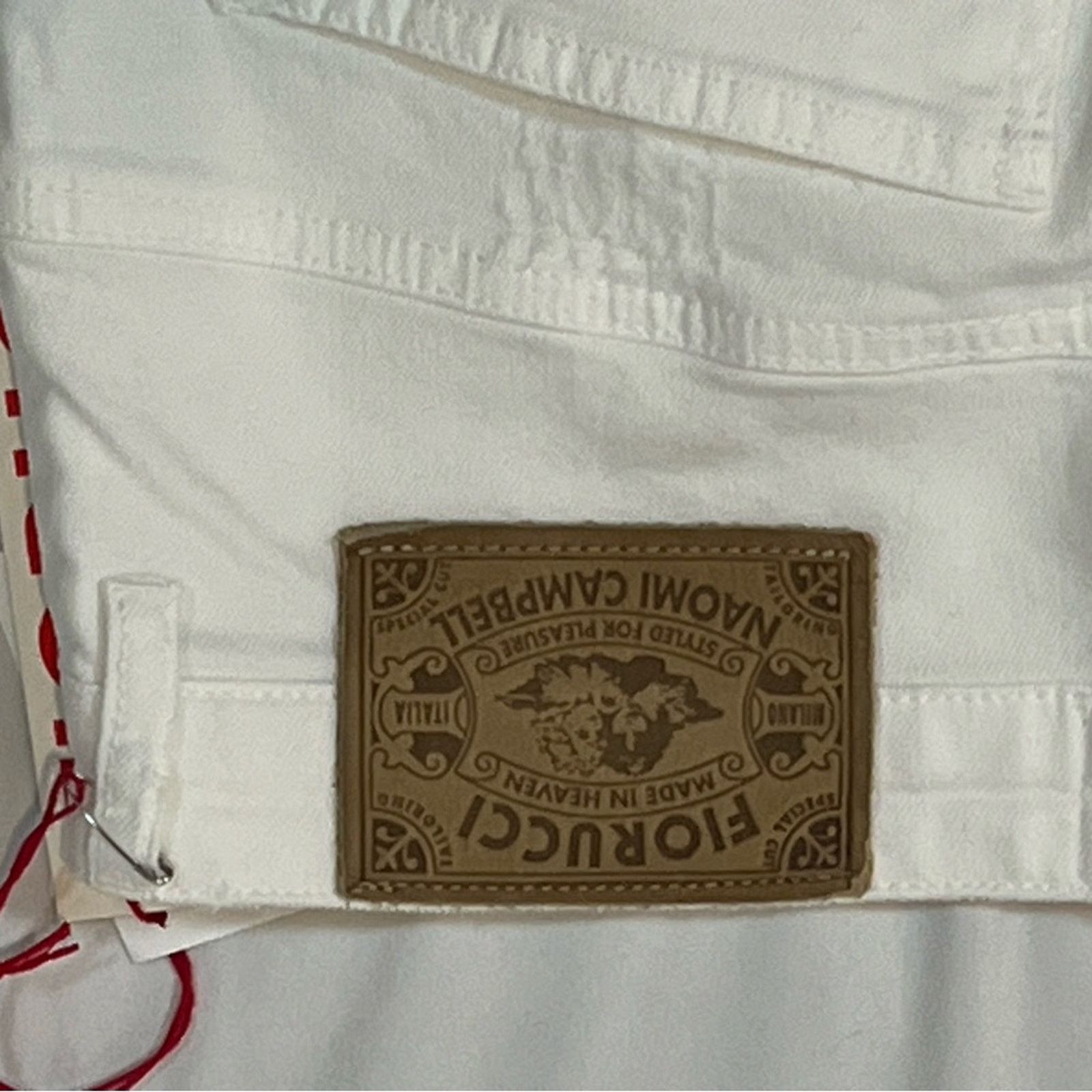 Fiorucci Fiorucci White Distressed Denim Mini Skirt Size 28" / US 6 / IT 42 - 6 Thumbnail