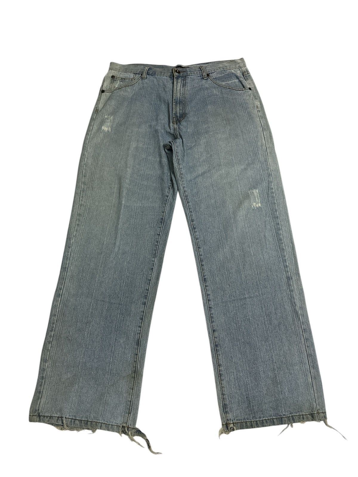 GOA 2000 Sean John Embroidered Baggy Jean Y2K Jnco Goa Lgb Style Size US 39 - 4 Thumbnail