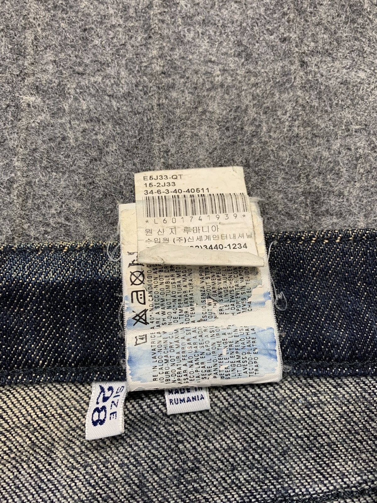 Armani Hype AJ Armani Jeans Indigo 006 Series Denim Unisex Pant Size US 29 - 17 Thumbnail