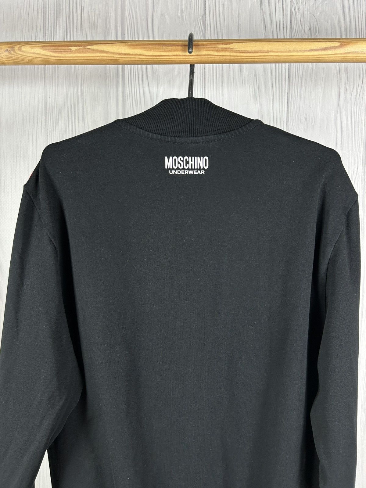 Moschino Moschino 1/3 Half Zip Sweatshirt Size L Black Underwear Size US L / EU 52-54 / 3 - 10 Thumbnail