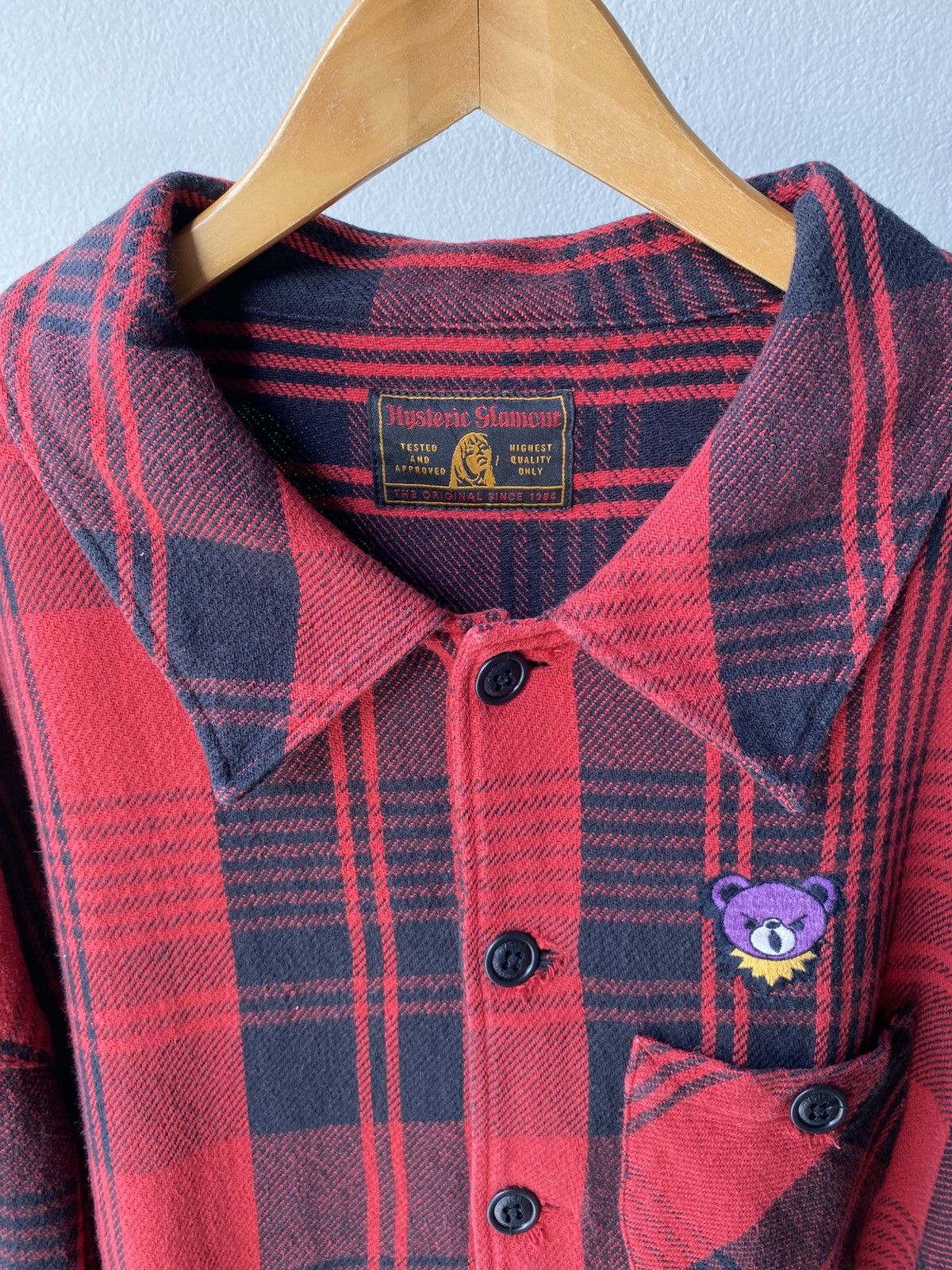Hysteric Glamour Hysteric Slamom Red Plaid Cozy Shirt Size US L / EU 52-54 / 3 - 10 Thumbnail