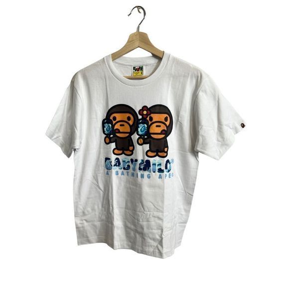 image of Bape Abc Baby Milo Summer Tee in White, Women's (Size Medium)