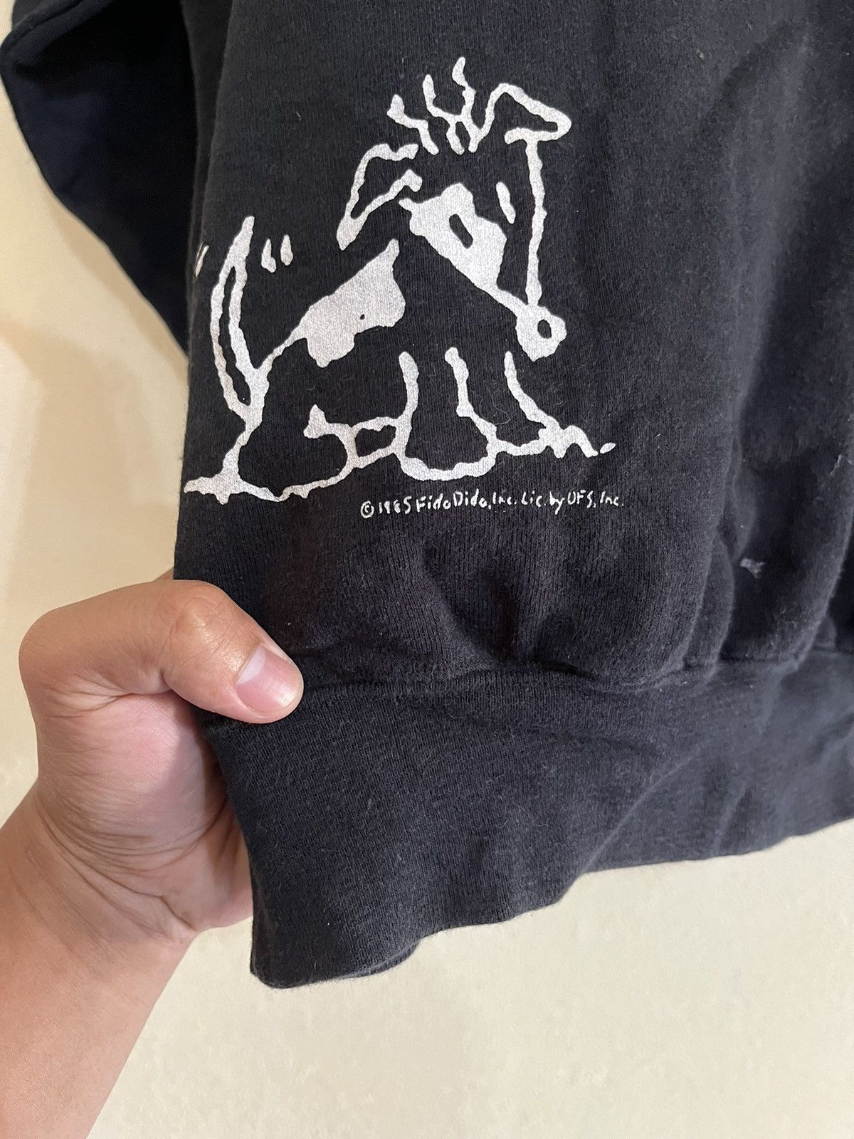 Cartoon Network Vintage Sweatshirt Fido Dido Cartoon Character Tour 1985 Size US L / EU 52-54 / 3 - 7 Thumbnail