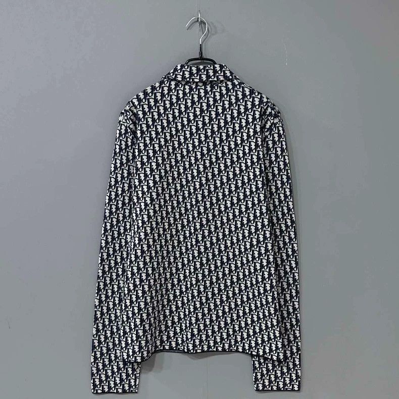 Dior Dior Knitted Shirt Jacket With Logo Print-2505 Size US M / EU 48-50 / 2 - 3 Thumbnail