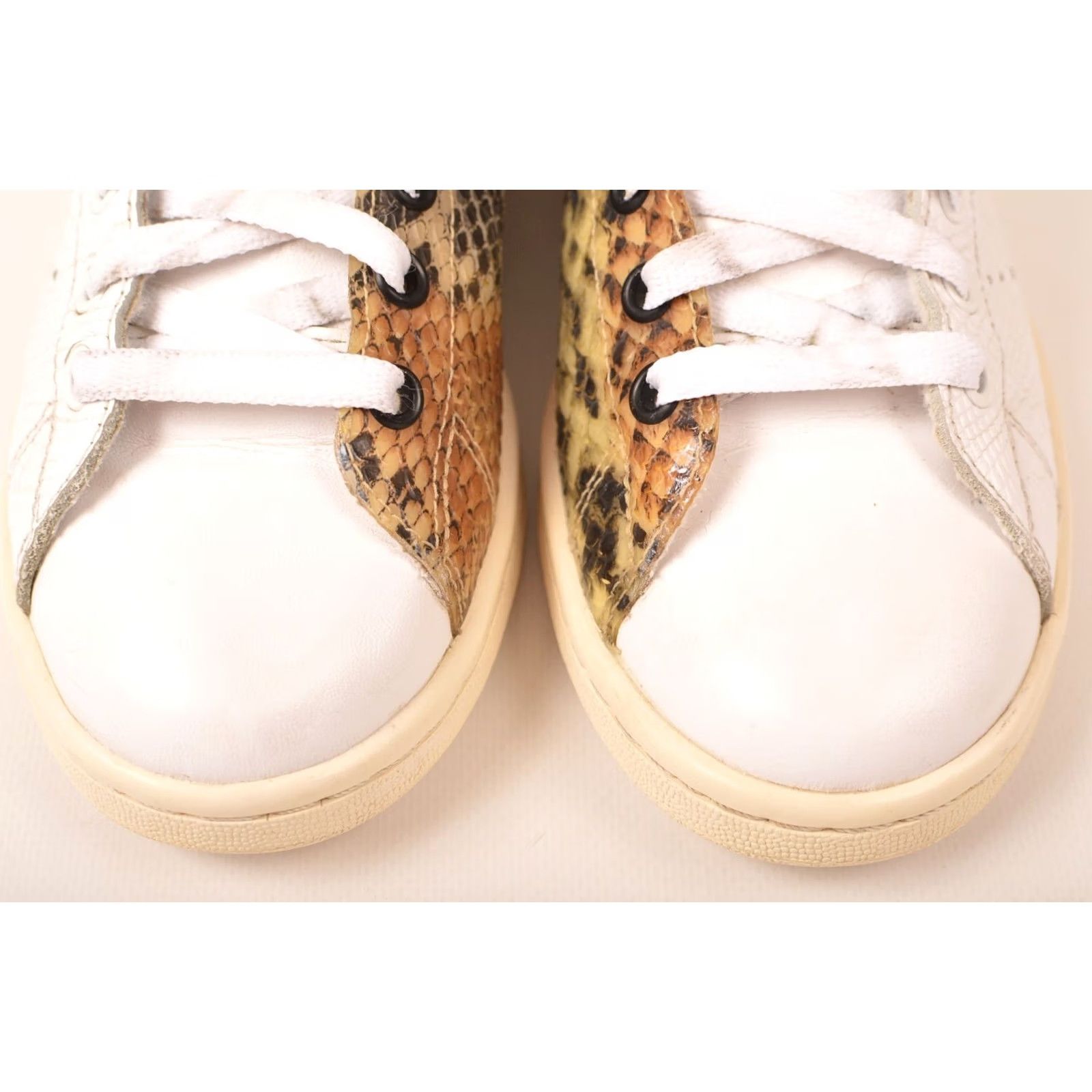 Adidas Adidas Stan Smith Mid Snakeskin Sneakers Trainers S77451 Size 38 Mens Leather White Size US 5 / EU 37 - 4 Thumbnail