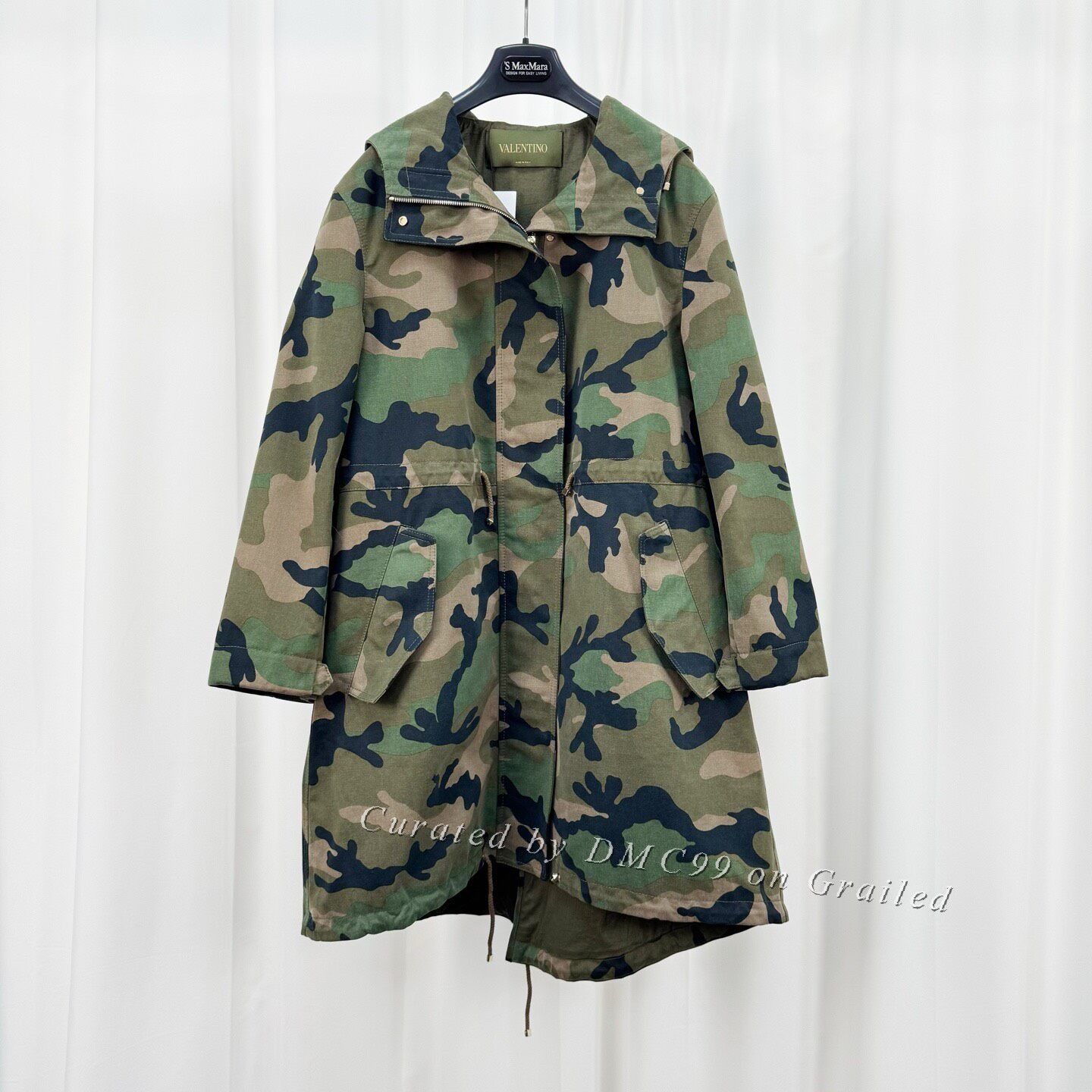 Valentino Valentino Peace Dove Rivet Camouflage Mermaid Coat Size S / US 4 / IT 40 - 1 Thumbnail