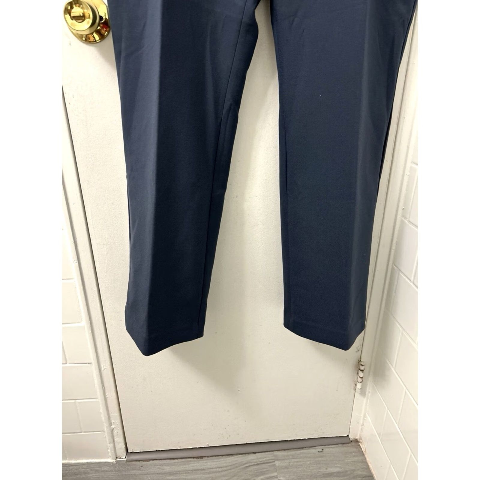 Ann Taylor Ann Taylor Pants Womens 18 Blue Straight Bi-stretch Workwear Dress Pants Zipper Button Pockets Size 40" / US 18 - 3 Thumbnail