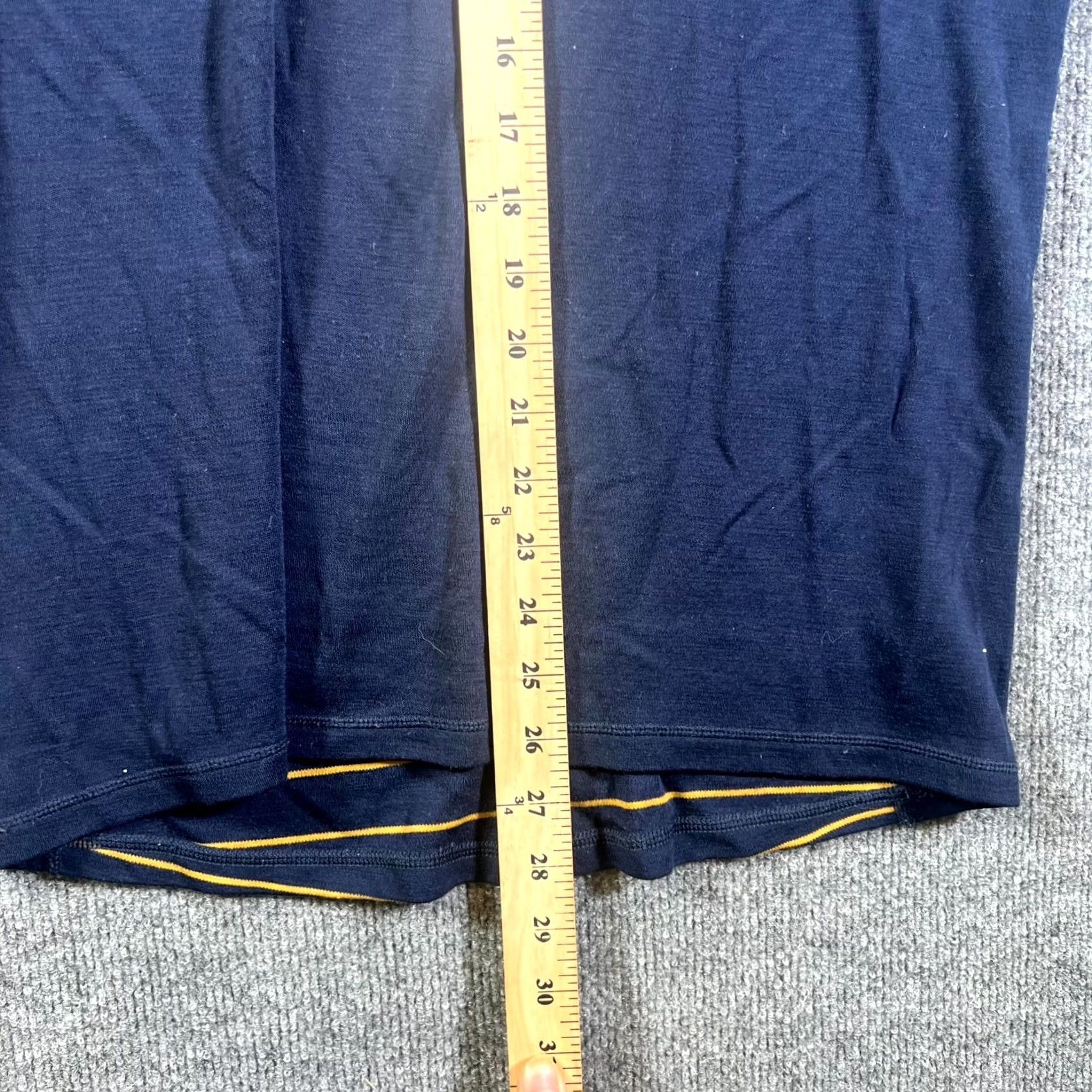 Smartwool SmartWool Base Layer Top Mens Medium Blue Striped Merino Wool Thermal Running Size US M / EU 48-50 / 2 - 4 Thumbnail