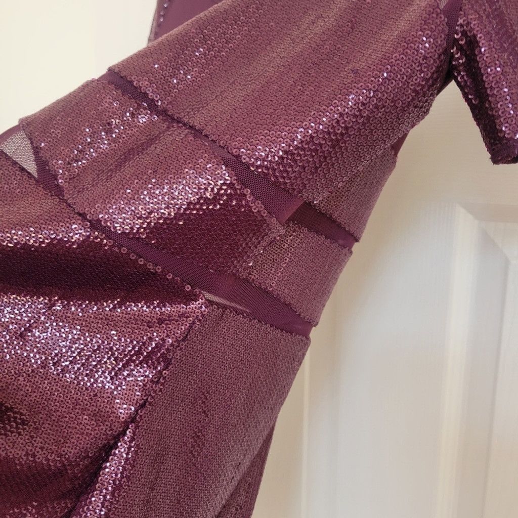 Other BCBGMAXAZRIA - Large Barlow Mulberry Dress Purple Size L / US 10 / IT 46 - 9 Thumbnail