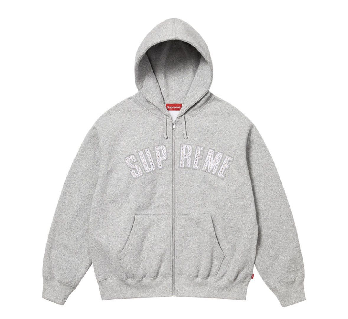 Supreme IDGAF Zip Up Hooded Sweatshirt | Grailed