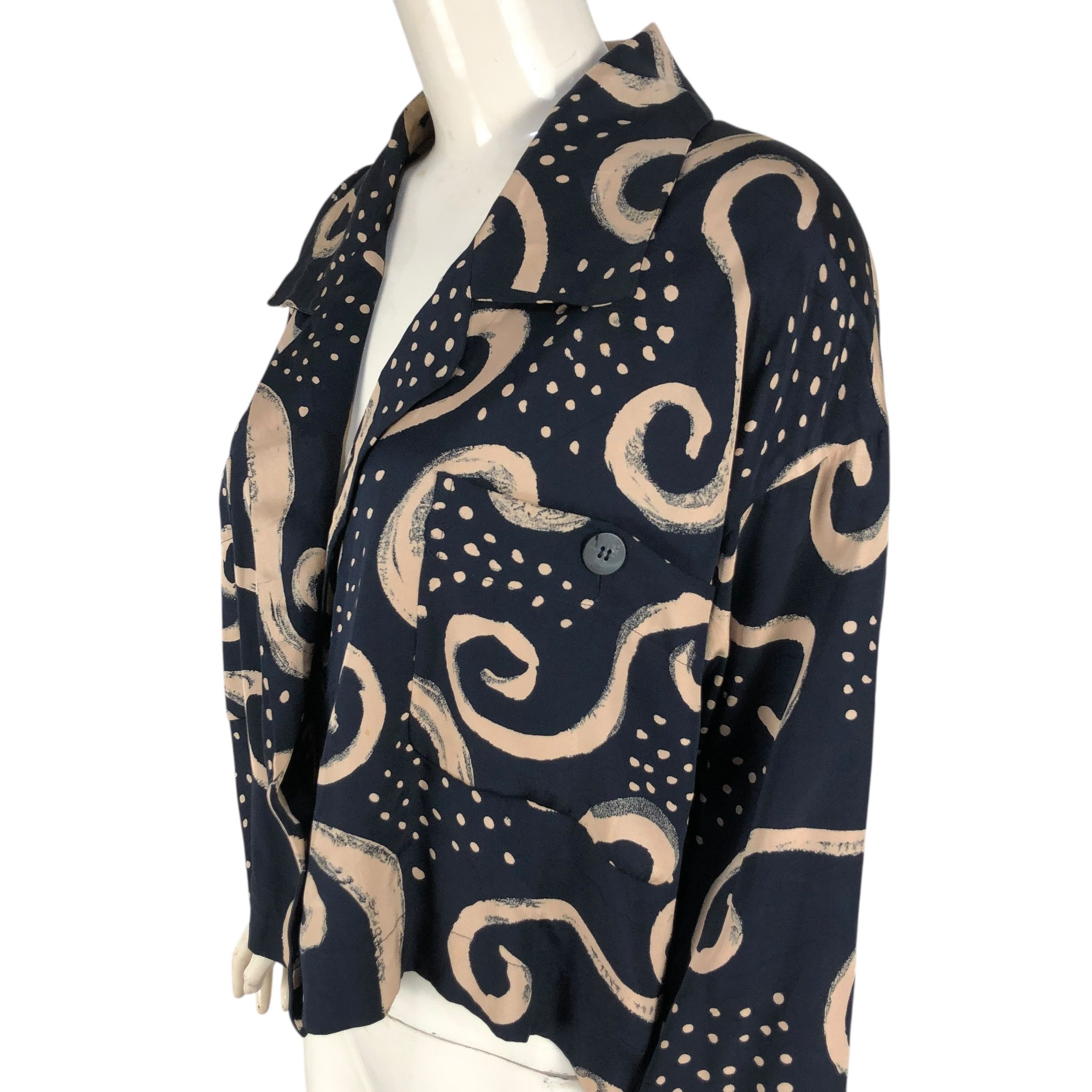 Issey Miyake Vintage Issey Miyake S/S 2002 Silk Blouse Size M / US 6-8 / IT 42-44 - 4 Thumbnail