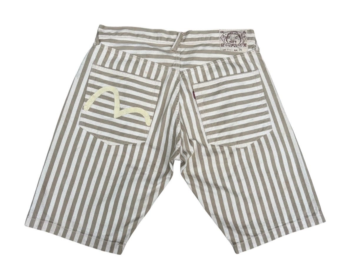 Evisu Dirty Stains Denim Vintage Evisu Stripes Selvedge Short Pant Size US 36 / EU 52 - 16 Thumbnail