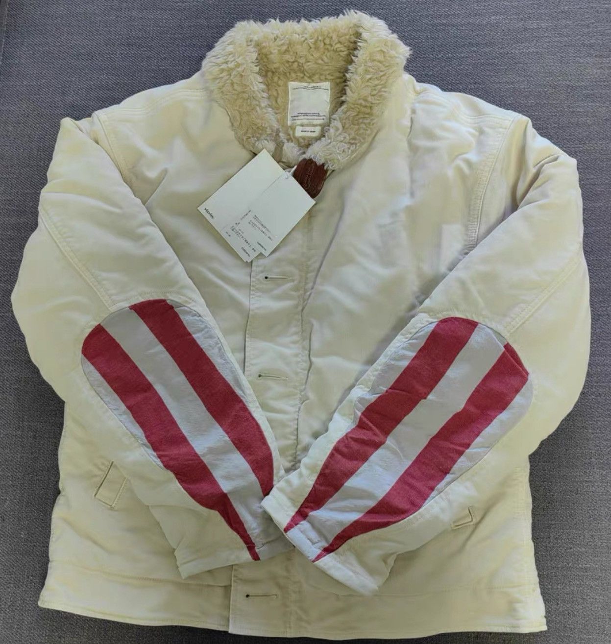 image of Visvim 20Aw Deckhand Albacore Jacket in White, Men's (Size Small)