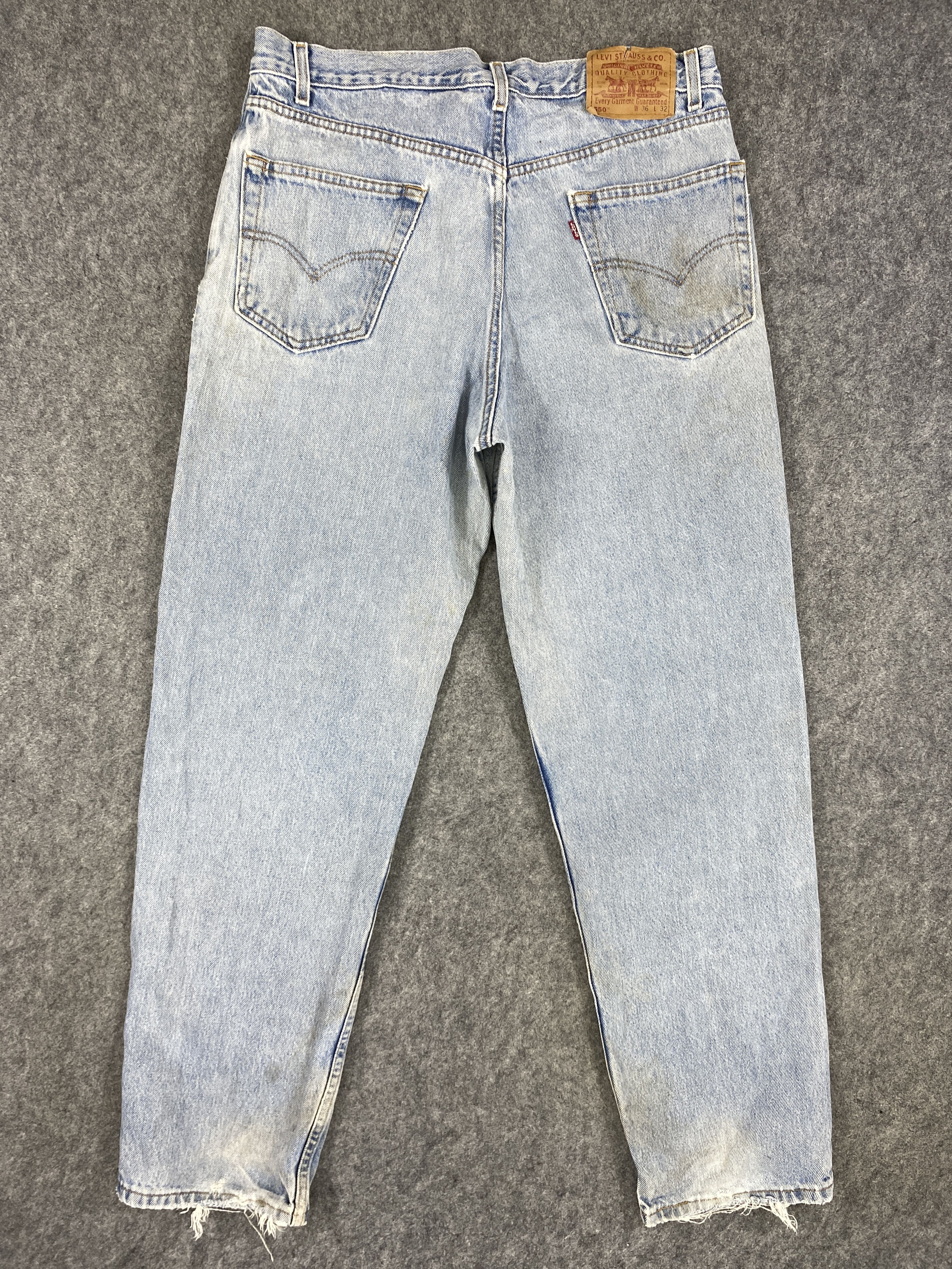 Levi's Light Blue Wash Vintage Levi's 550 34x31.5 Denim -SJ023 Size US 34 / EU 50 - 2 Thumbnail