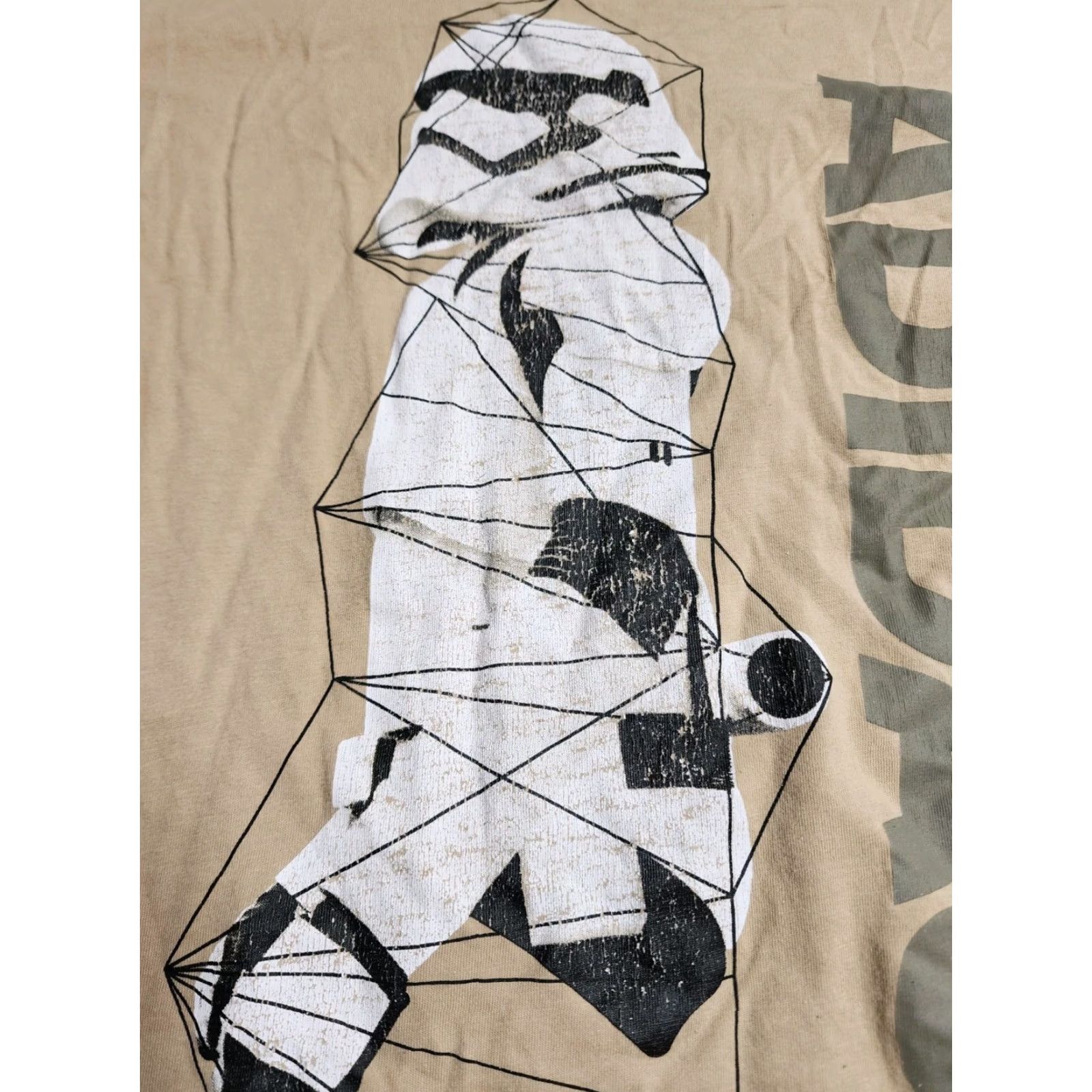 Adidas adidas Star Wars Stormtrooper T-Shirt Beige Adult Large Short Sleeve Activewear Mens Size US L / EU 52-54 / 3 - 5 Thumbnail