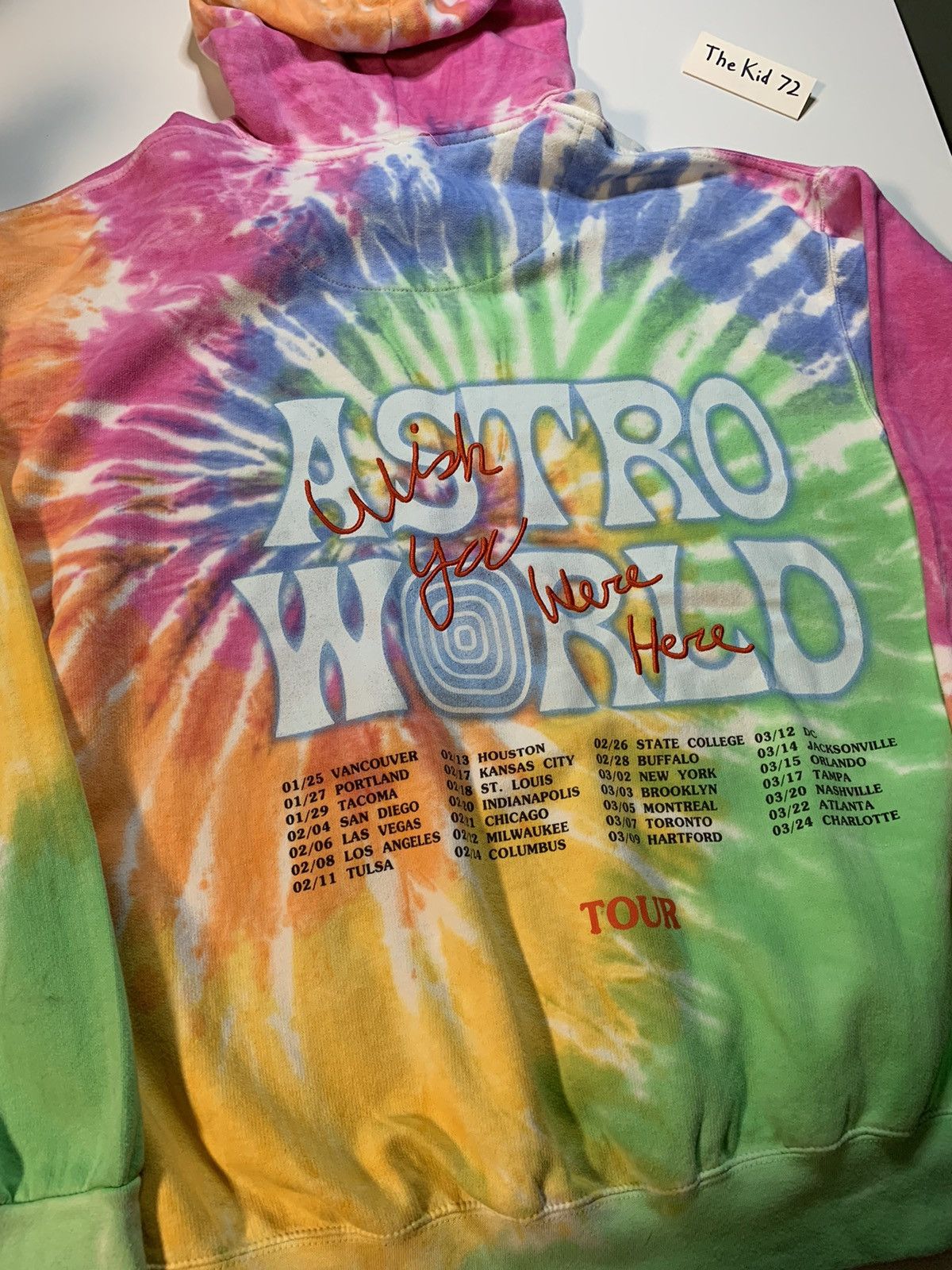 Travis Scott Astroworld Tie-Dye Teddy Bear Hoodie Size US XL / EU 56 / 4 - 10 Thumbnail