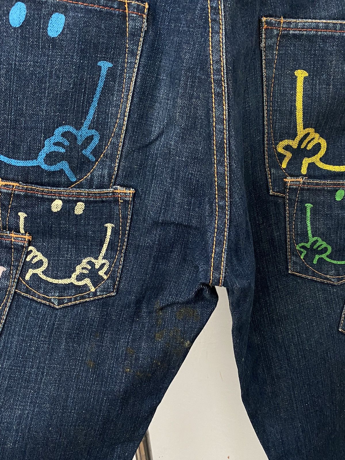 20471120 × Japanese Brand Mr Happy six pocket jeans Size US 32 / EU 48 - 5 Thumbnail