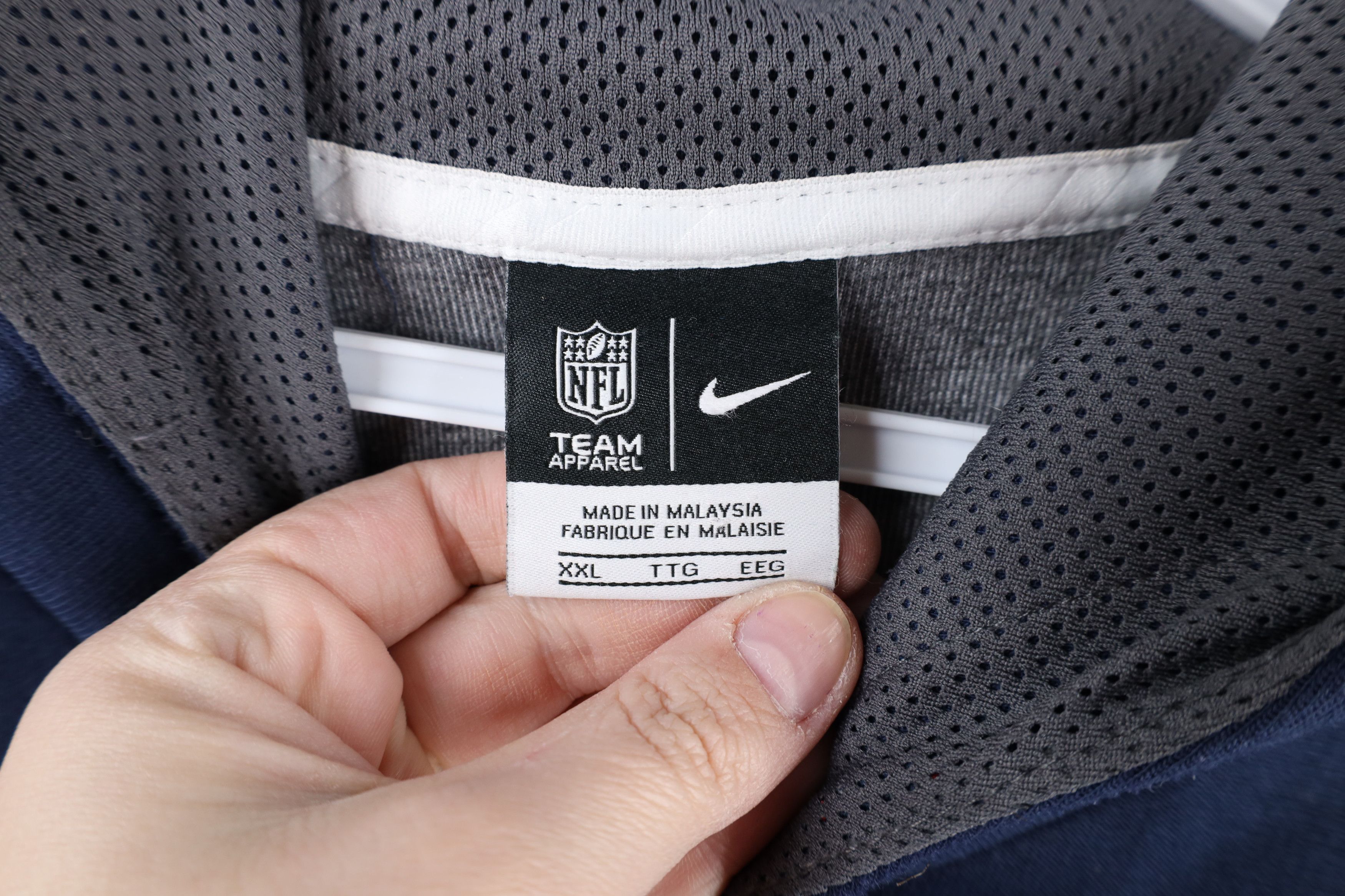 Nike Nike New England Patriots Football Hoodie Sweatshirt Blue Size US XXL / EU 58 / 5 - 9 Thumbnail