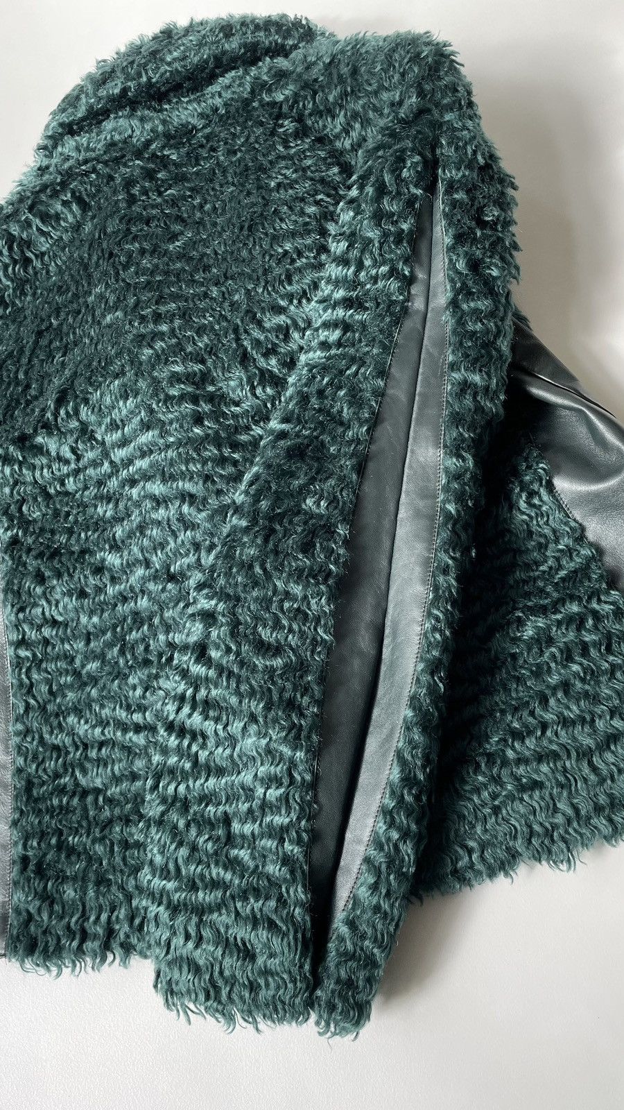 Maison Margiela A/W 13 Emerald Green Mohair Jacket Size S / US 4 / IT 40 - 18 Thumbnail