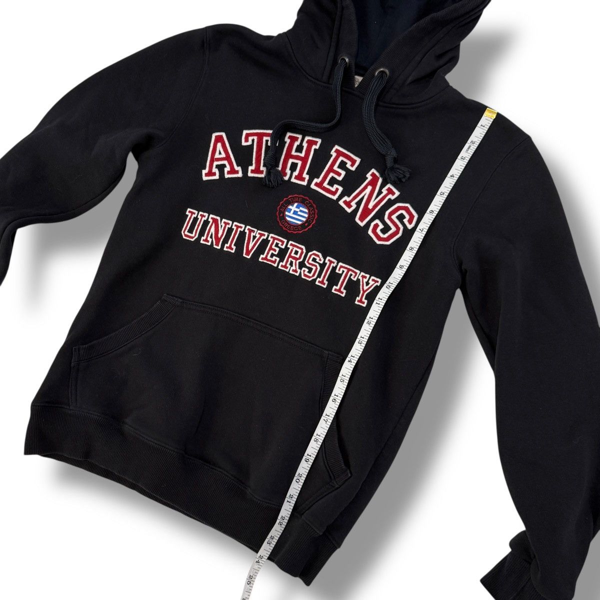 Vintage Vintage 90s Athens University Greece Hoodie Sweatshirt Size US XS / EU 42 / 0 - 2 Thumbnail