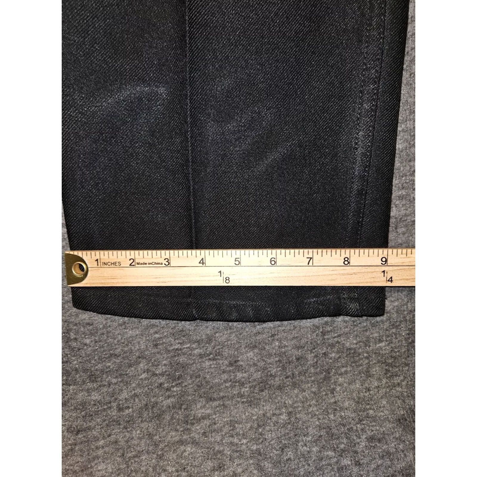 Wrangler Vintage Wrangler Polyester Pants Mens 38x32 (36x29) 82BK Black Straight USA - Stylish Cool Classic Size US 38 / EU 54 - 6 Thumbnail