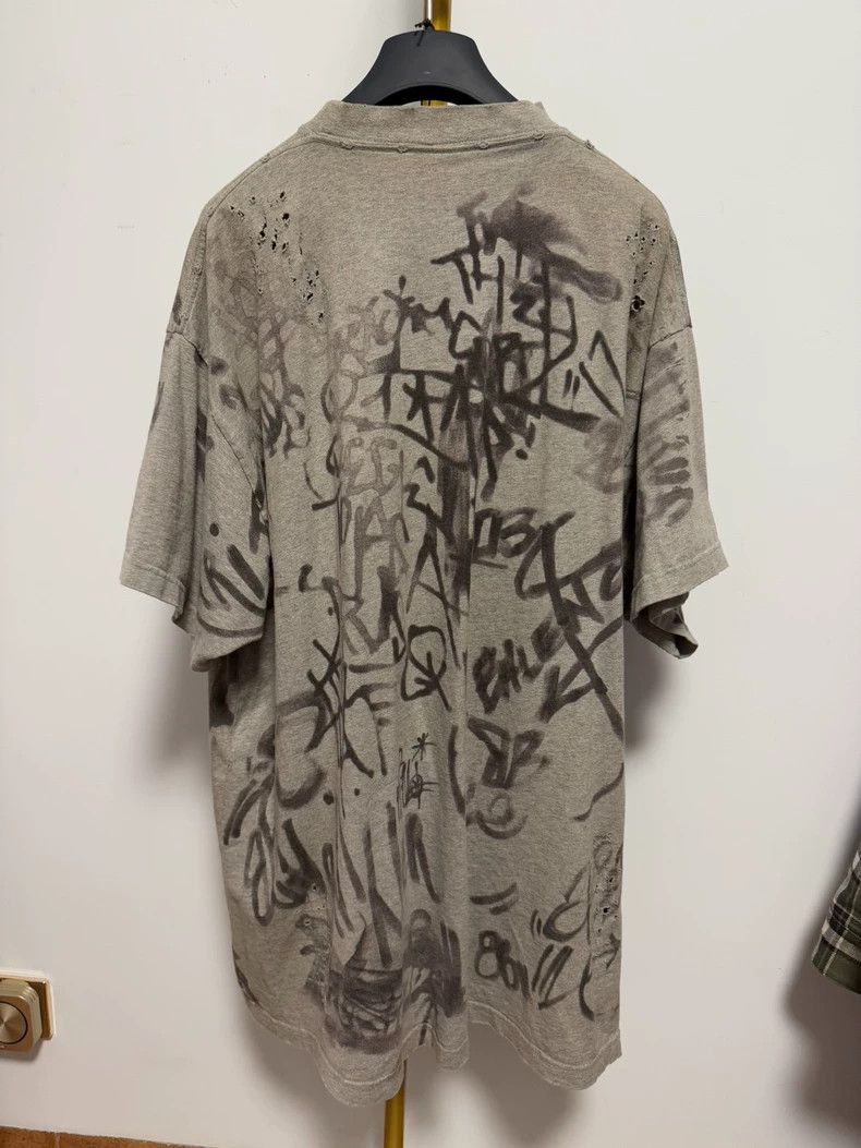 Balenciaga Balenciaga Grey Manchester United Graffiti Short Sleeve-250 Size US M / EU 48-50 / 2 - 2 Thumbnail