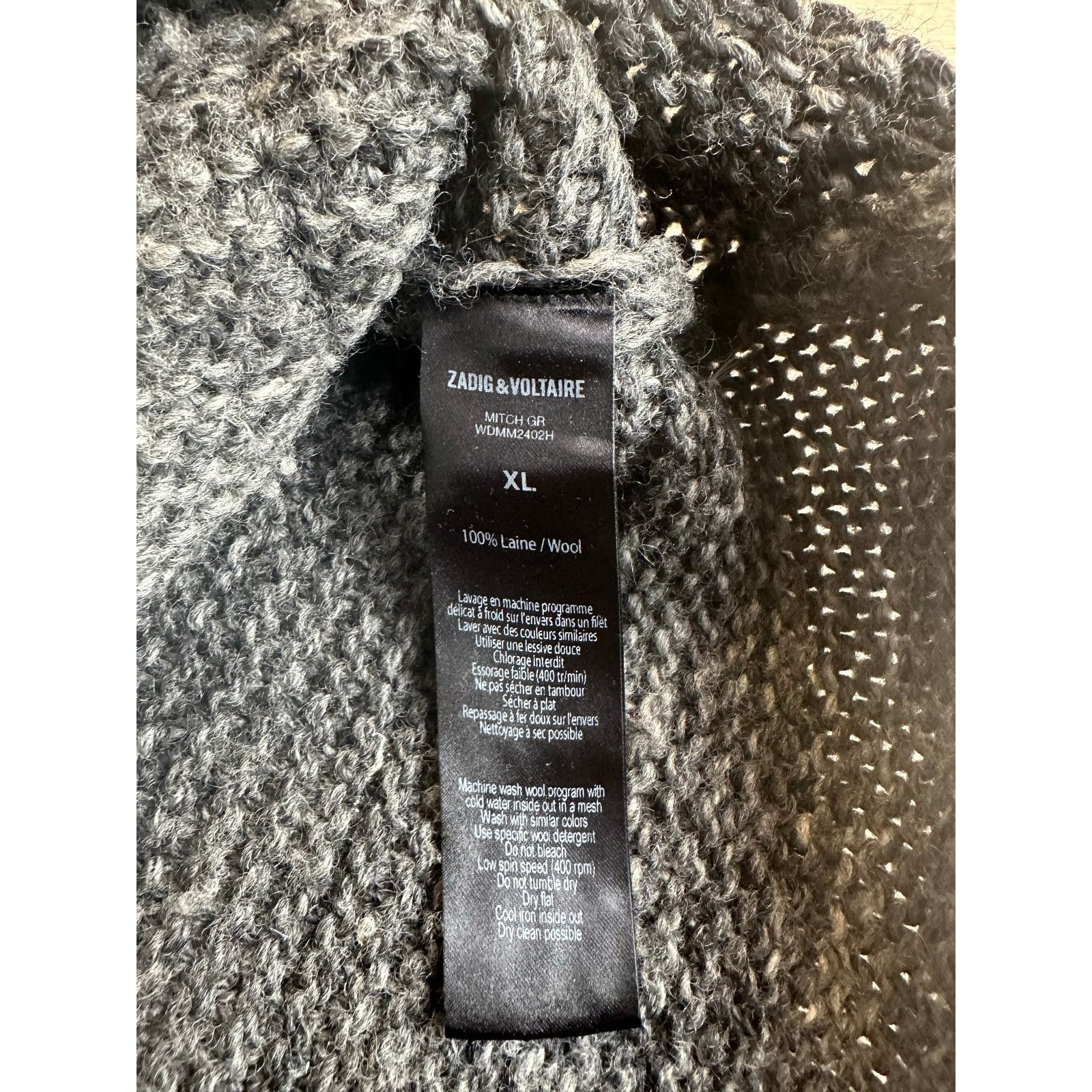 Zadig & Voltaire Zadig & Voltaire Wool Cardigan - Size XL MINT -Made in Italy Size XL / US 12-14 / IT 48-50 - 5 Thumbnail