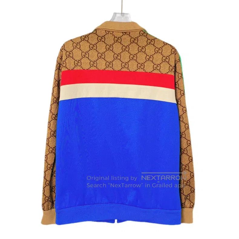 Gucci Gucci Colour block striped logo jacquard stitching lapel z Size S / US 4 / IT 40 - 2 Thumbnail