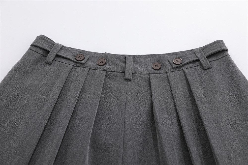 Japanese Brand Men's Vibe Style Casual Solid-Color Wide-Leg Shorts Size US 32 / EU 48 - 4 Thumbnail