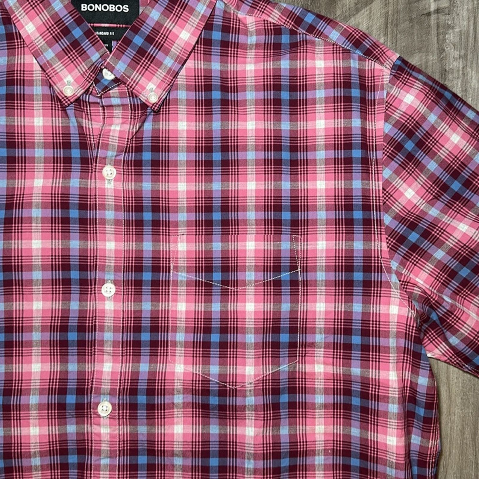 Bonobos Bonobos Standard Fit Long Sleeve Button Down - Large Long Size US L / EU 52-54 / 3 - 5 Thumbnail