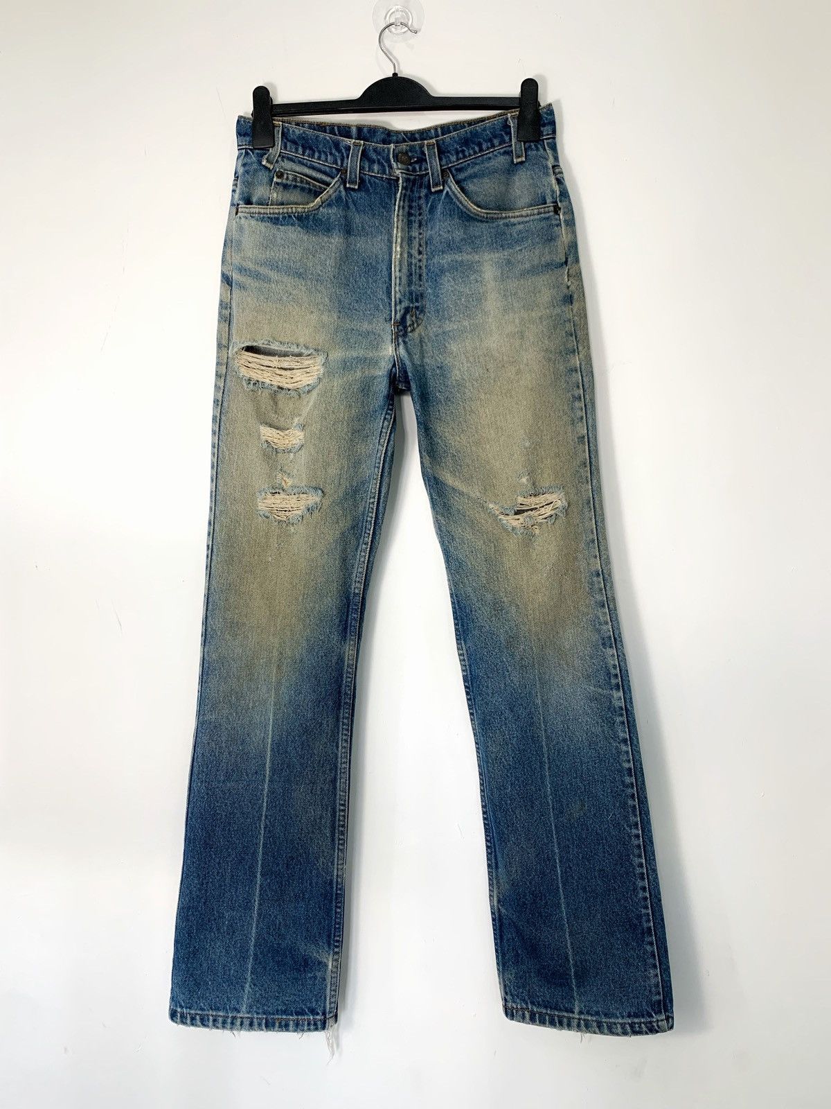 LVC 80s levis 517 distressed blue jeans usa orange tabs Size US 31 - 1 Thumbnail