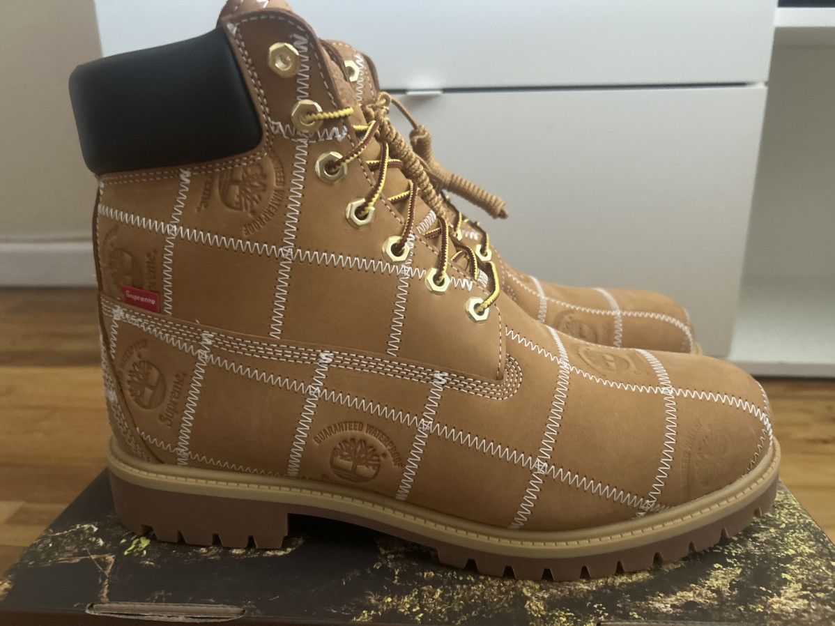Supreme × Timberland Timberland x Supreme Patchwork Wheat Boot Size US 11 / EU 44 - 2 Thumbnail