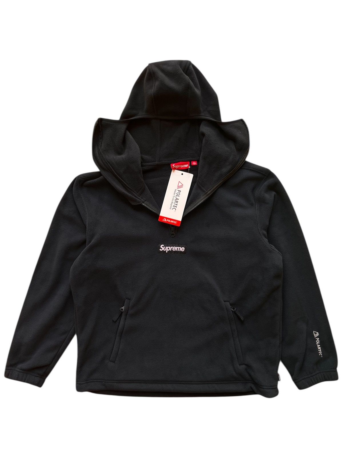 トップス Supreme Polartec Hooded Sweatshirt Black Supreme Polartec Hooded Sweatshirt (FW17) - $148