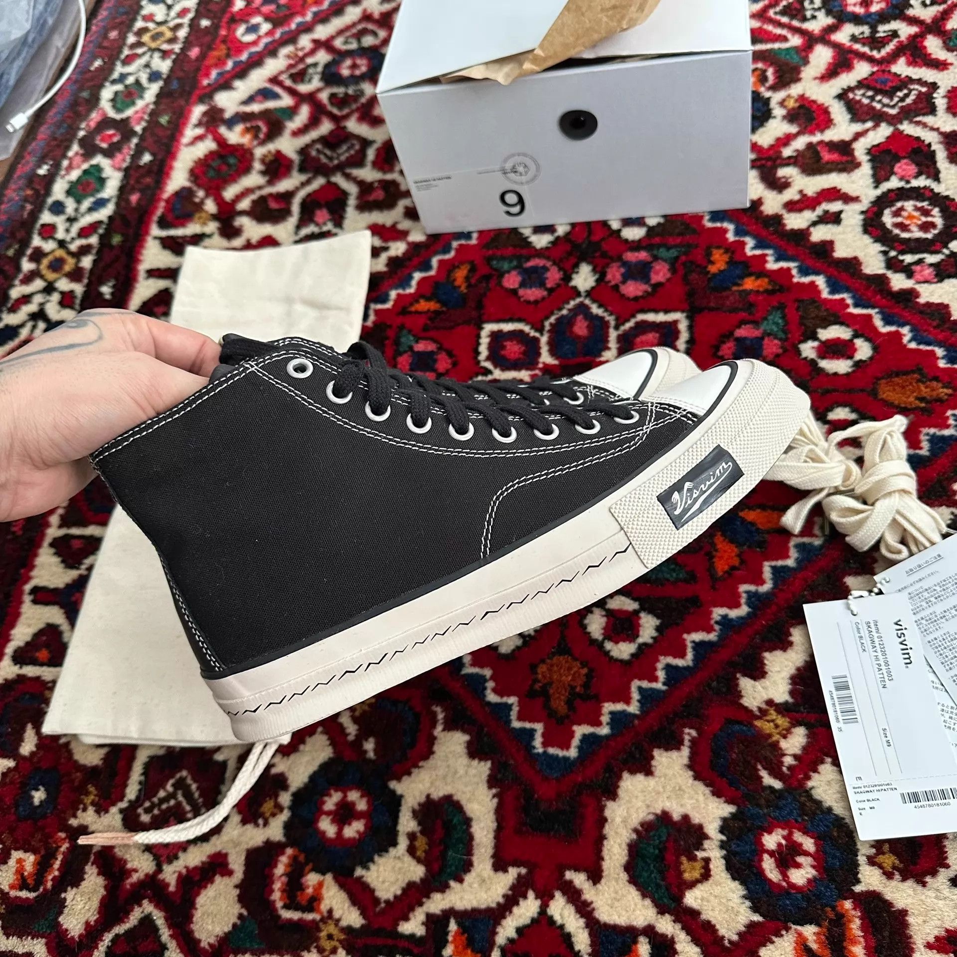 Visvim VISVIM 23AW SKAGWAY HI PATTEN 9 Canvas Hi-Top Size US 9 / EU 42 - 3 Thumbnail