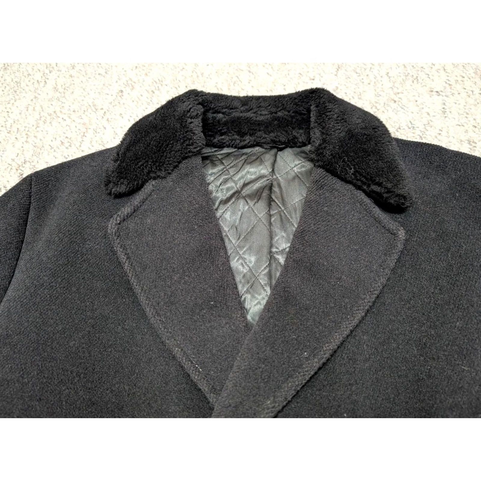 Doublet VINTAGE Alexandre double breasted COAT Men's 2XL Black Wool Mouton collar Overcoat Size US XXL / EU 58 / 5 - 5 Thumbnail